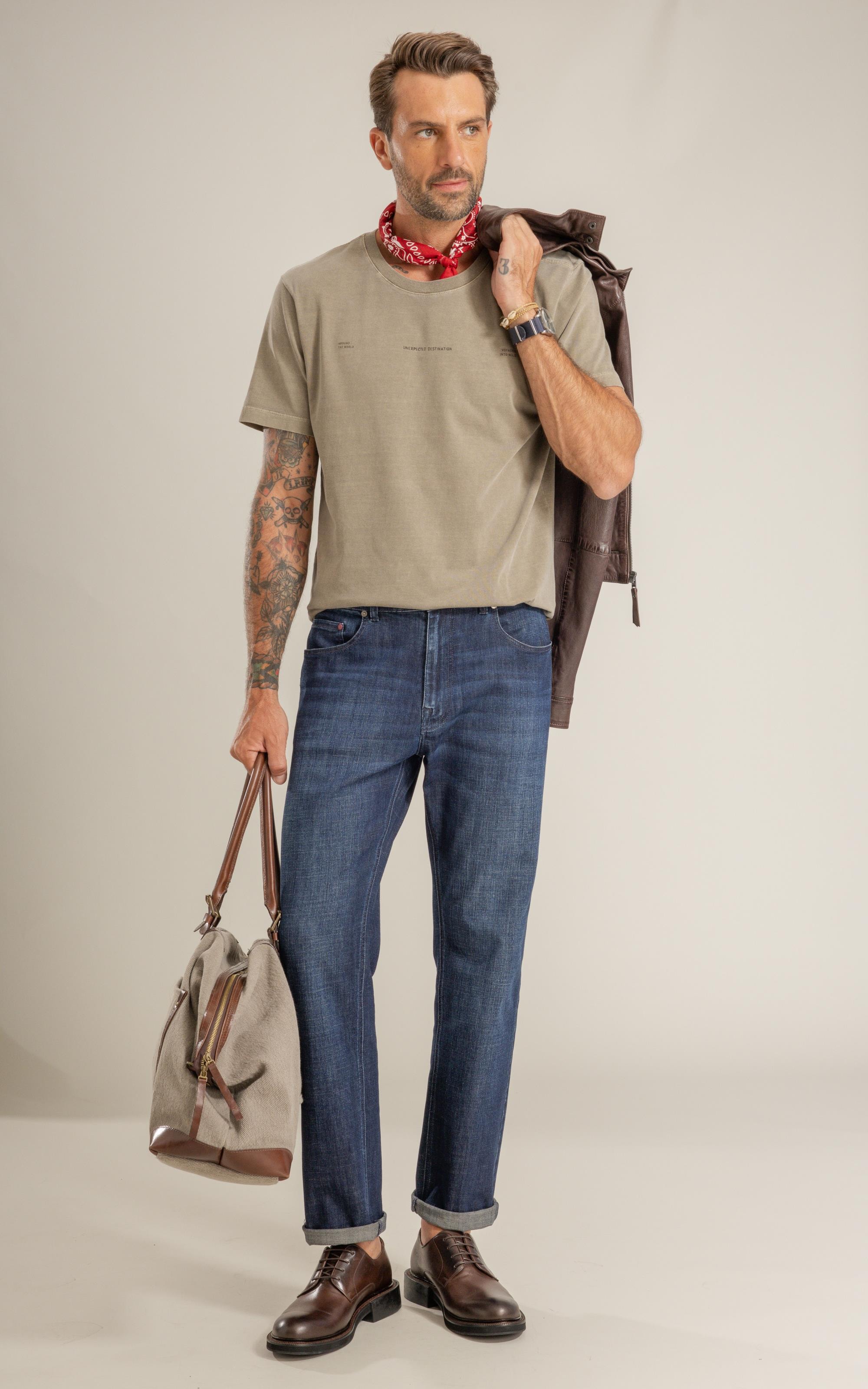 T-Shirt Mm Washed Journal Costas Castor