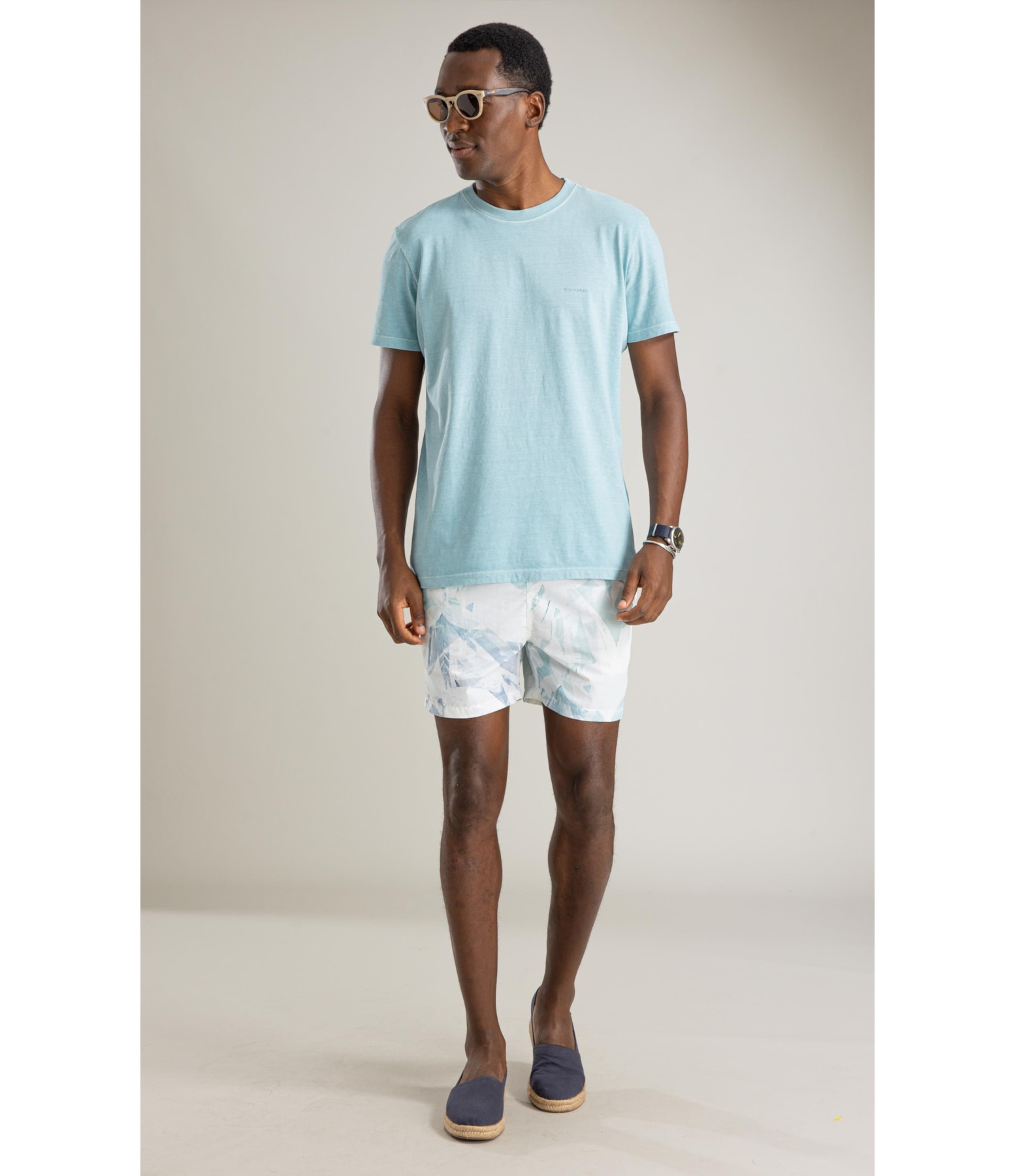 T-Shirt Mm Washed Kitesurfing Costas Bf Turquesa