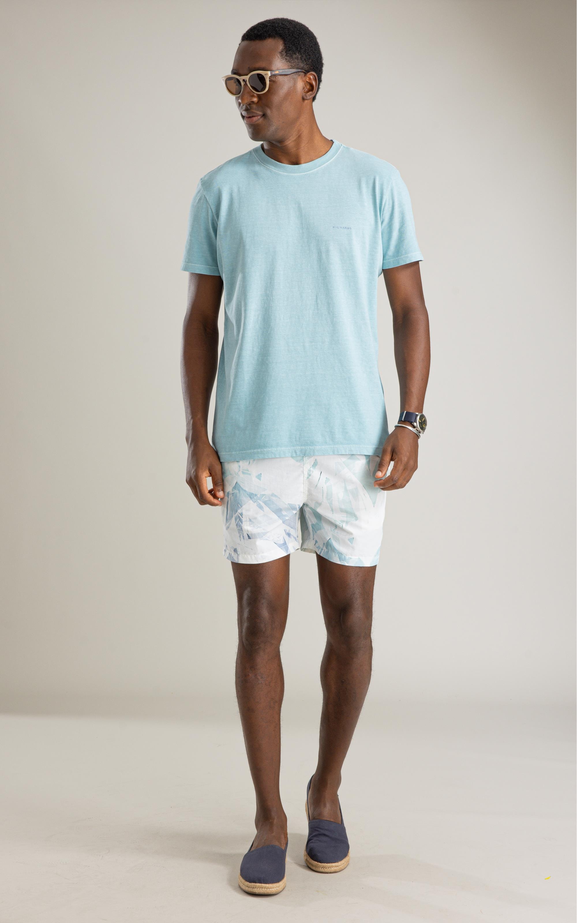 T-Shirt Mm Washed Kitesurfing Costas Bf Turquesa