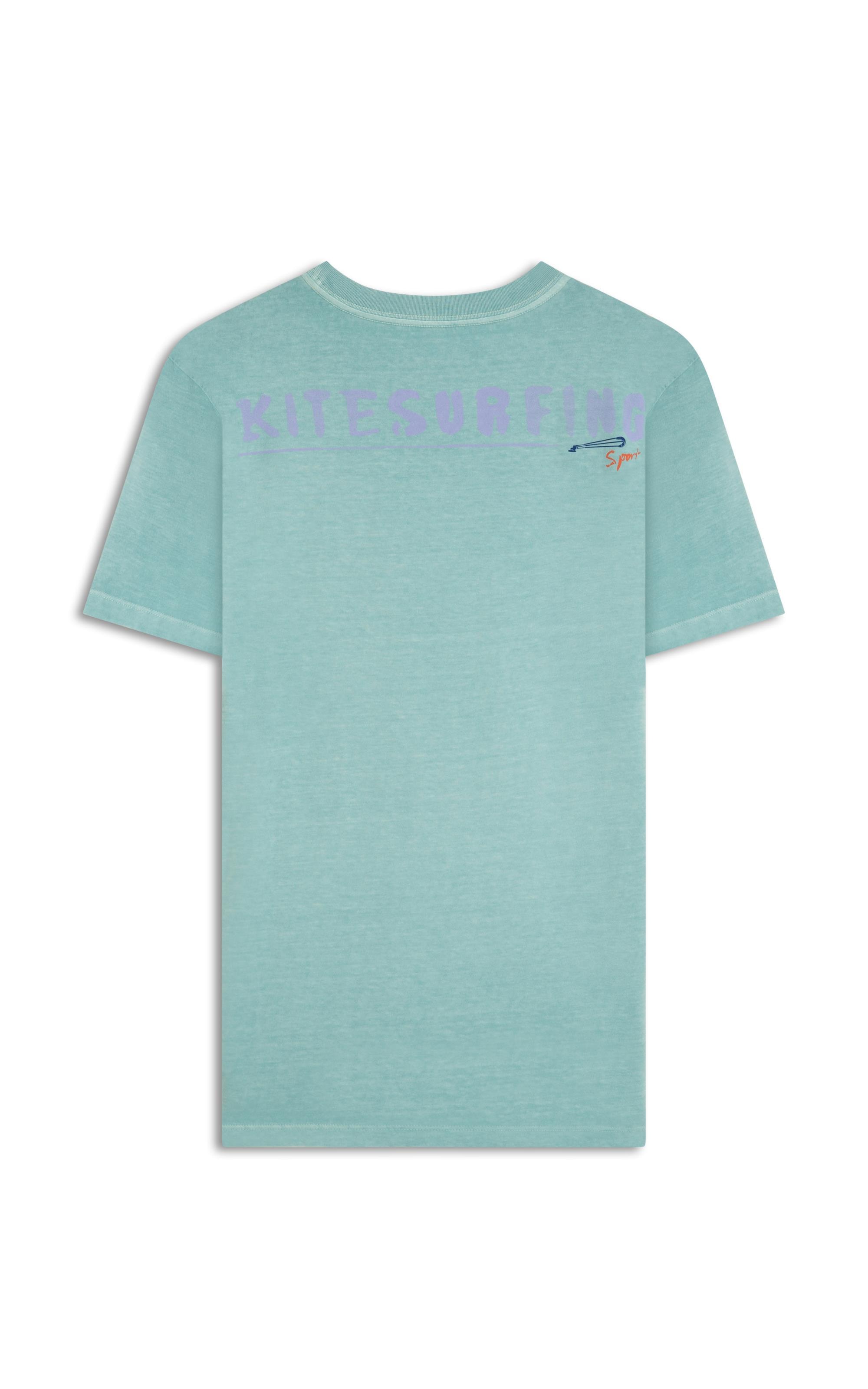 T-Shirt Mm Washed Kitesurfing Costas Bf Turquesa