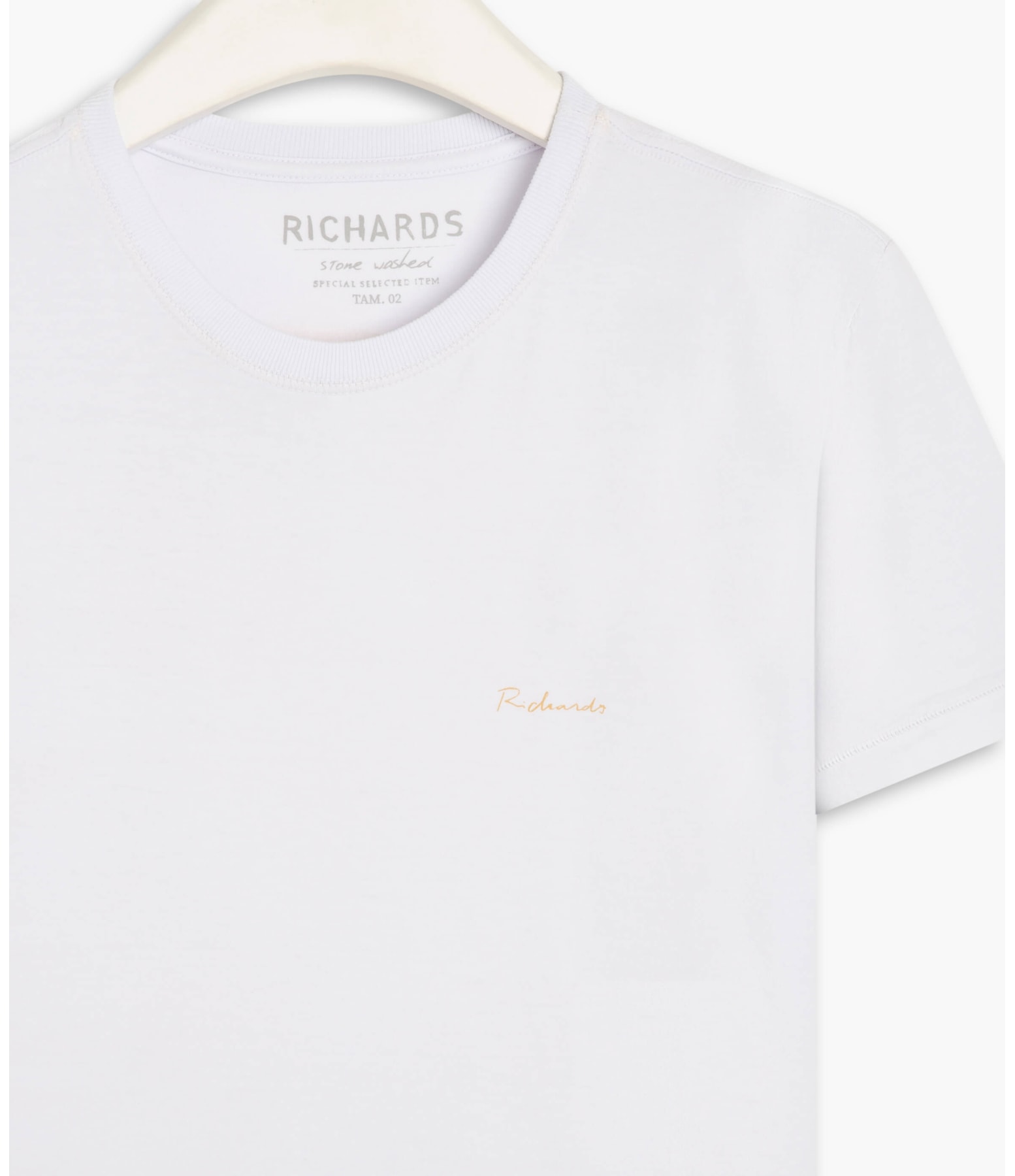T-Shirt Mm Washed La Chance Mc Branco