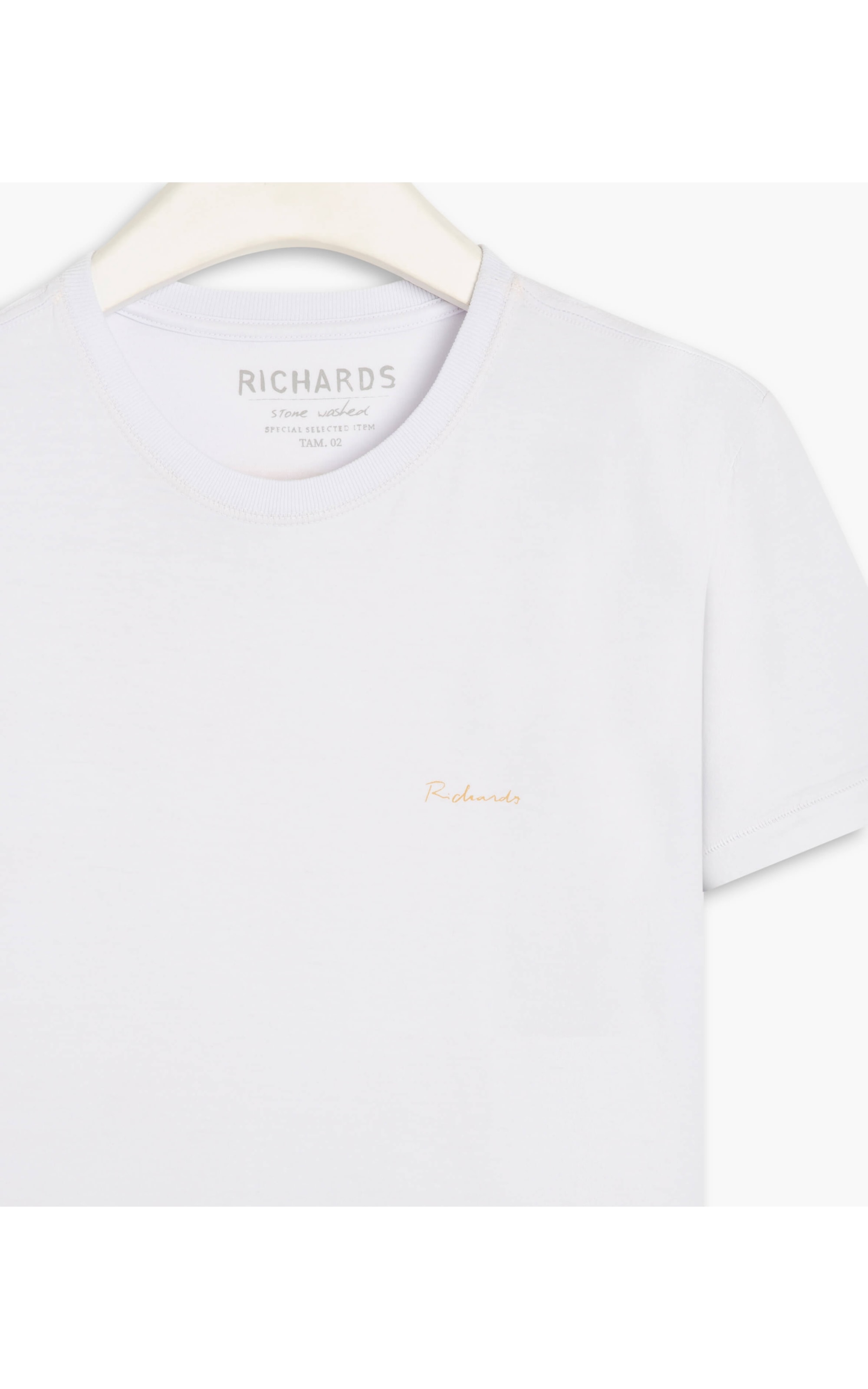 T-Shirt Mm Washed La Chance Mc Branco