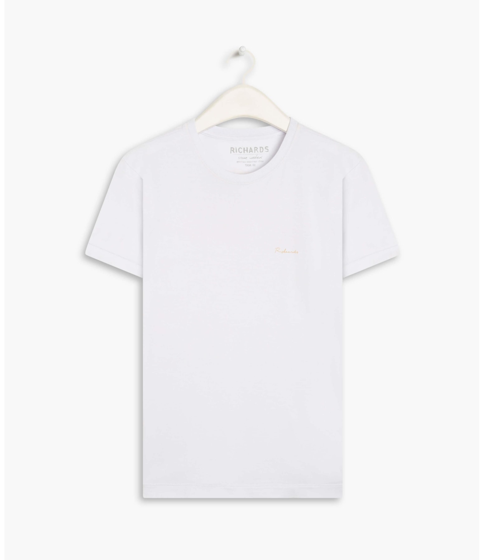 T-Shirt Mm Washed La Chance Mc Branco