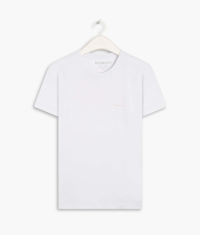 T-Shirt Mm Washed La Chance Mc Branco