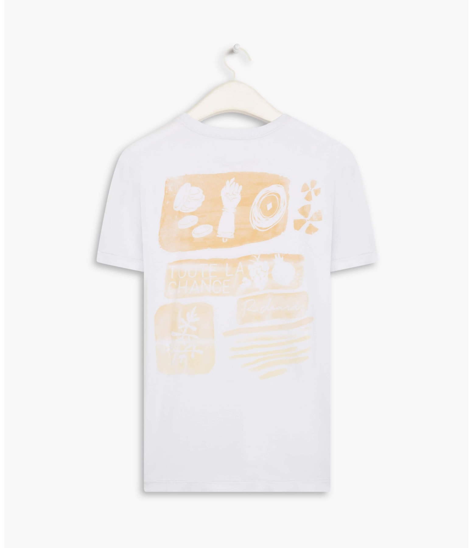 T-Shirt Mm Washed La Chance Mc Branco