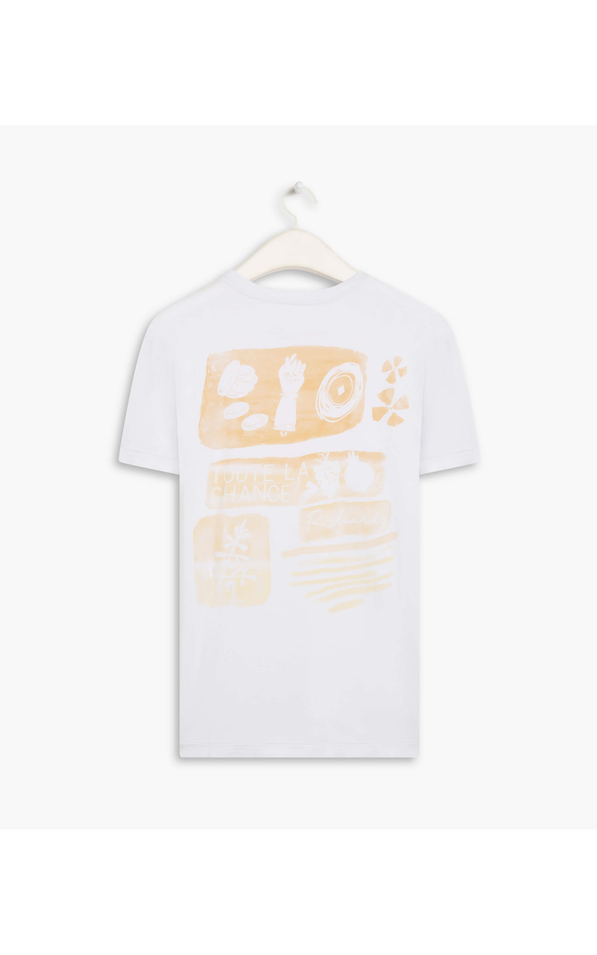 T-Shirt Mm Washed La Chance Mc Branco