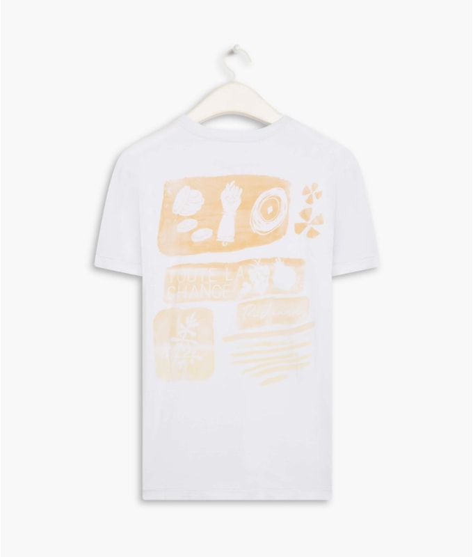 T-Shirt Mm Washed La Chance Mc Branco