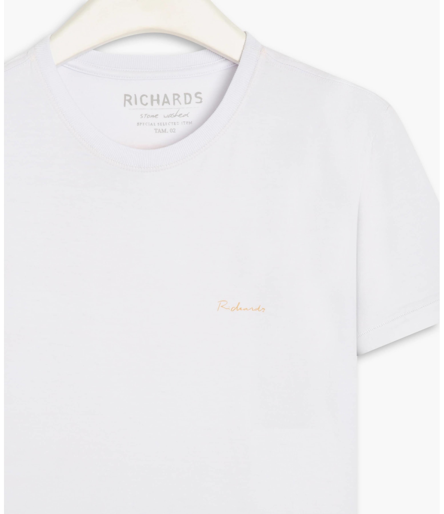 T-Shirt Mm Washed La Chance Mc Branco