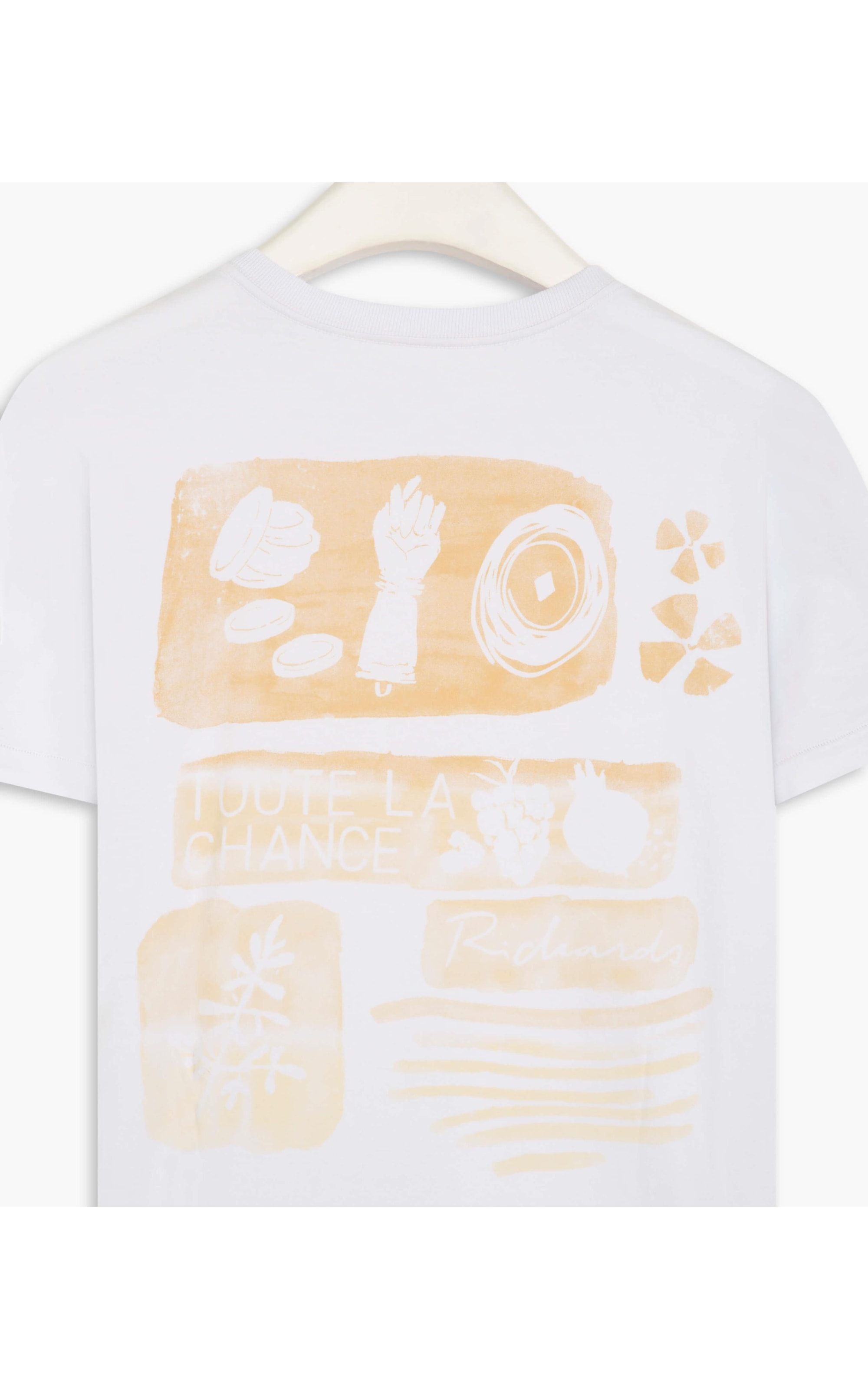 T-Shirt Mm Washed La Chance Mc Branco