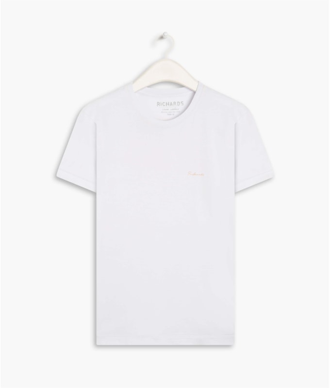 T-Shirt Mm Washed La Chance Mc Branco