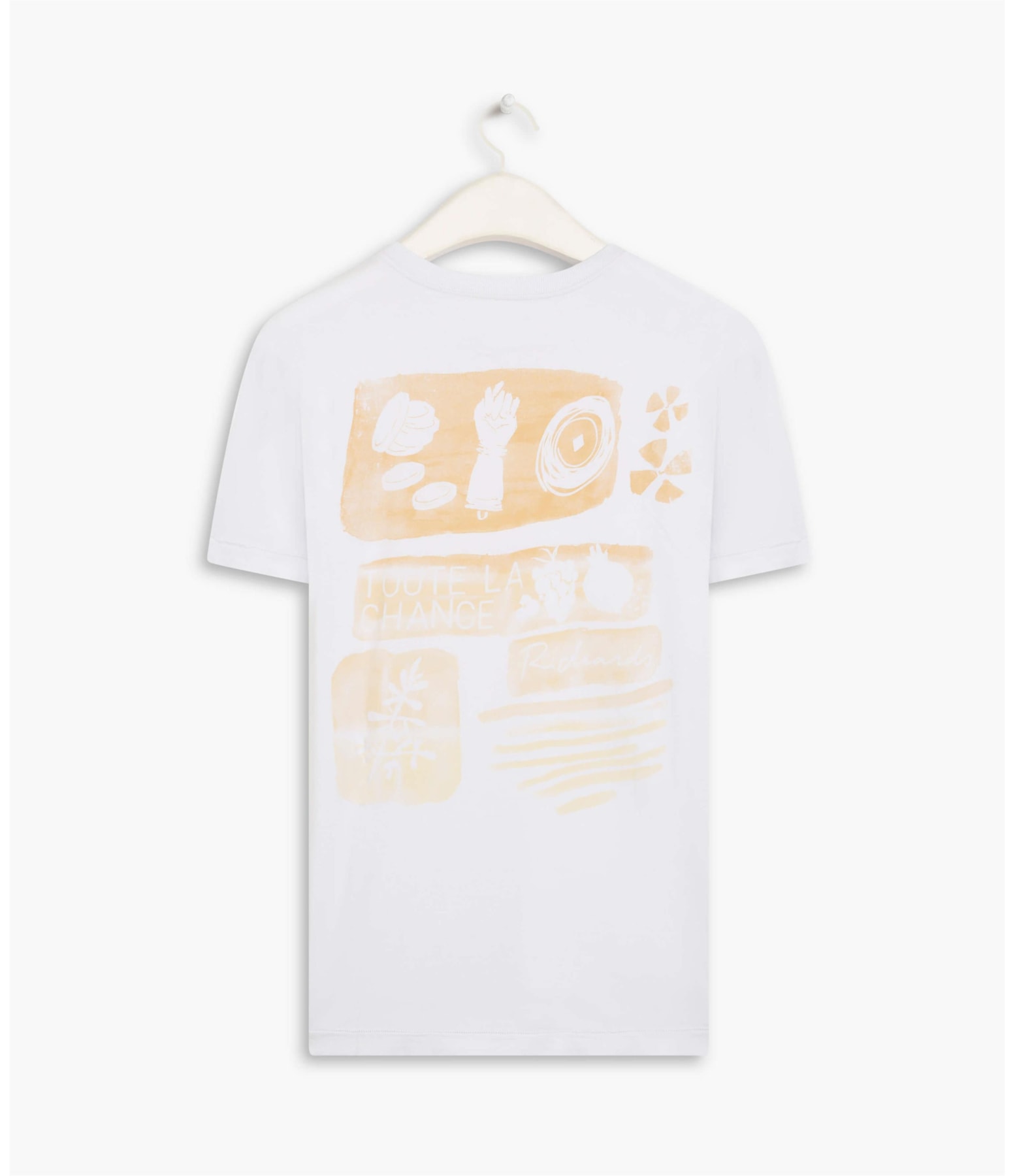 T-Shirt Mm Washed La Chance Mc Branco