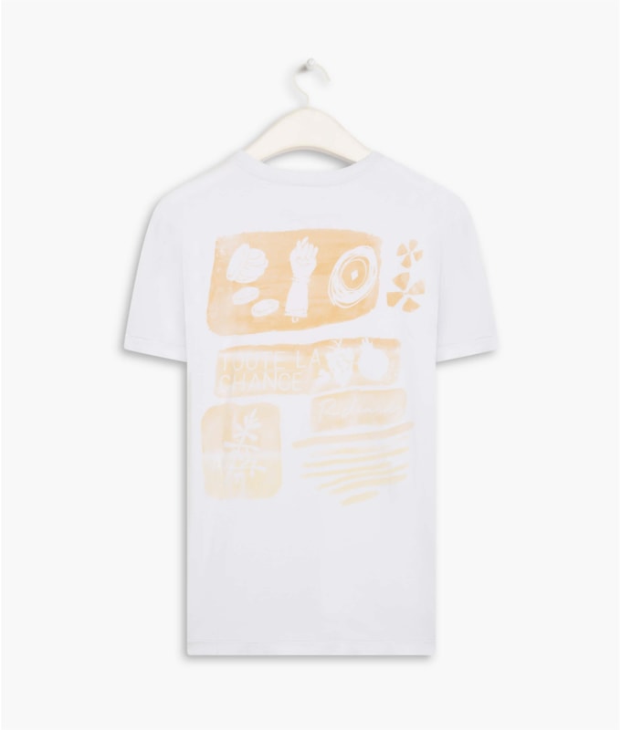 T-Shirt Mm Washed La Chance Mc Branco