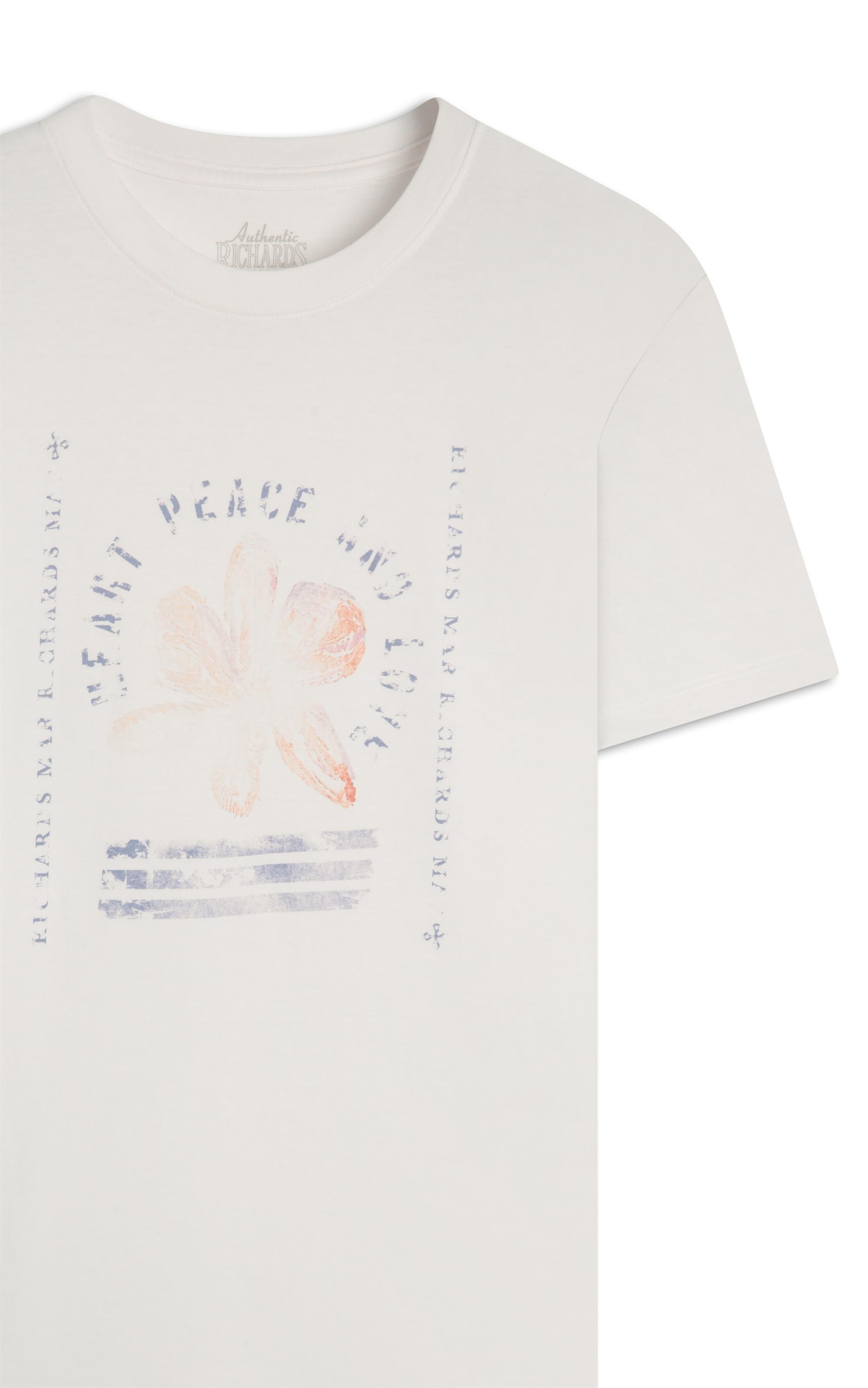 T-Shirt Mm Washed Little House Bf Branco
