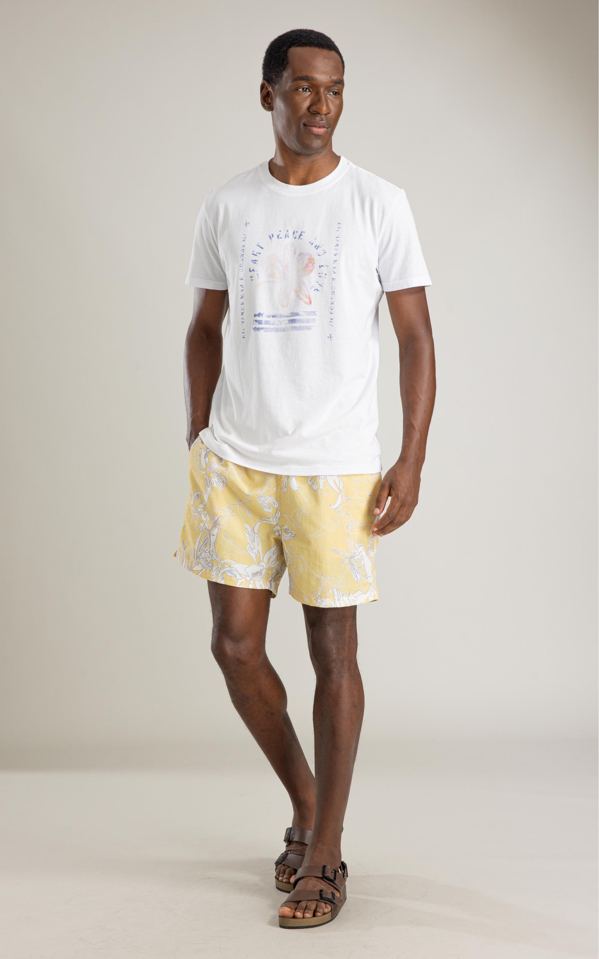 T-Shirt Mm Washed Little House Bf Branco