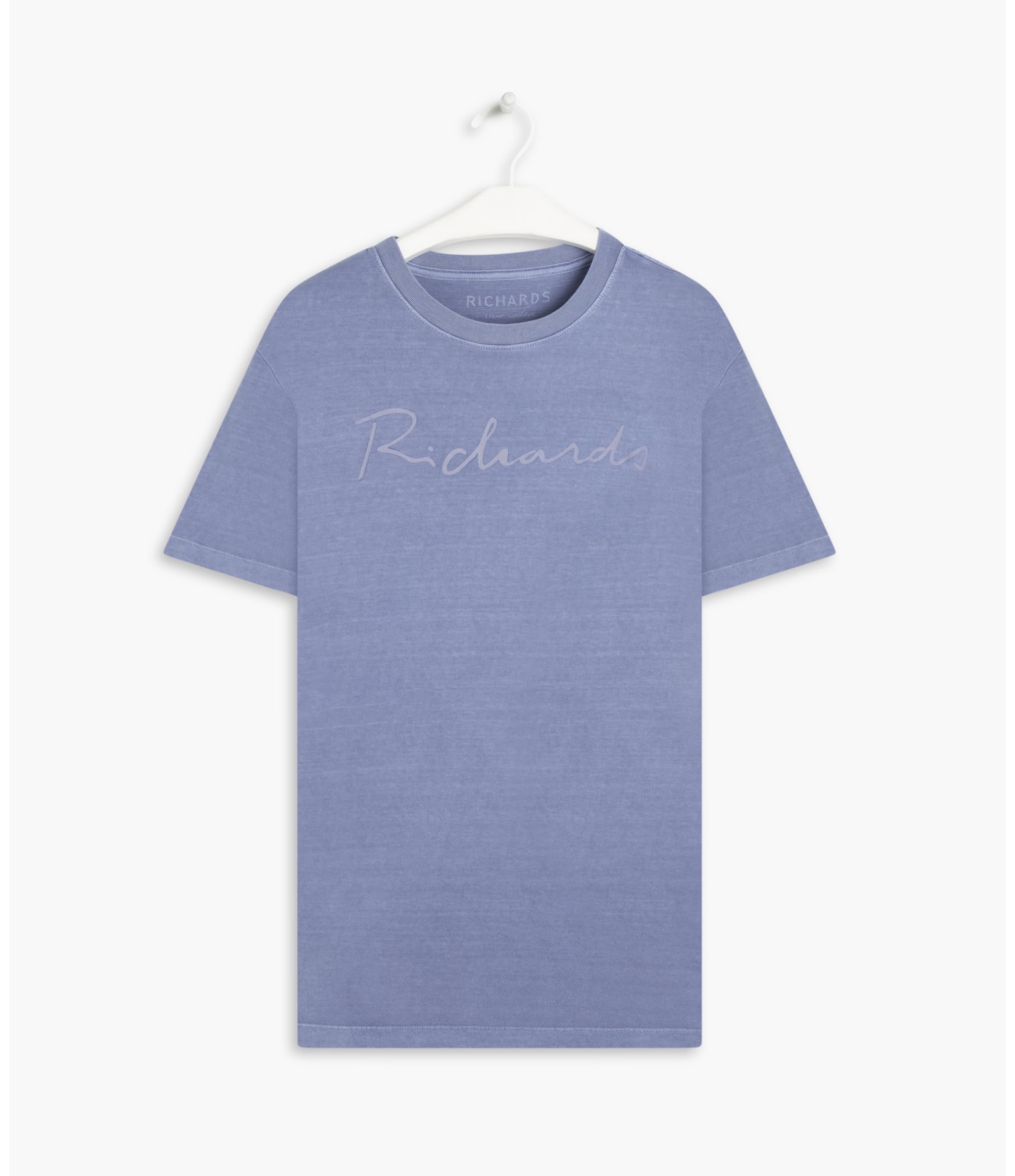 T-Shirt Mm Washed Manuscrito Azul Bic