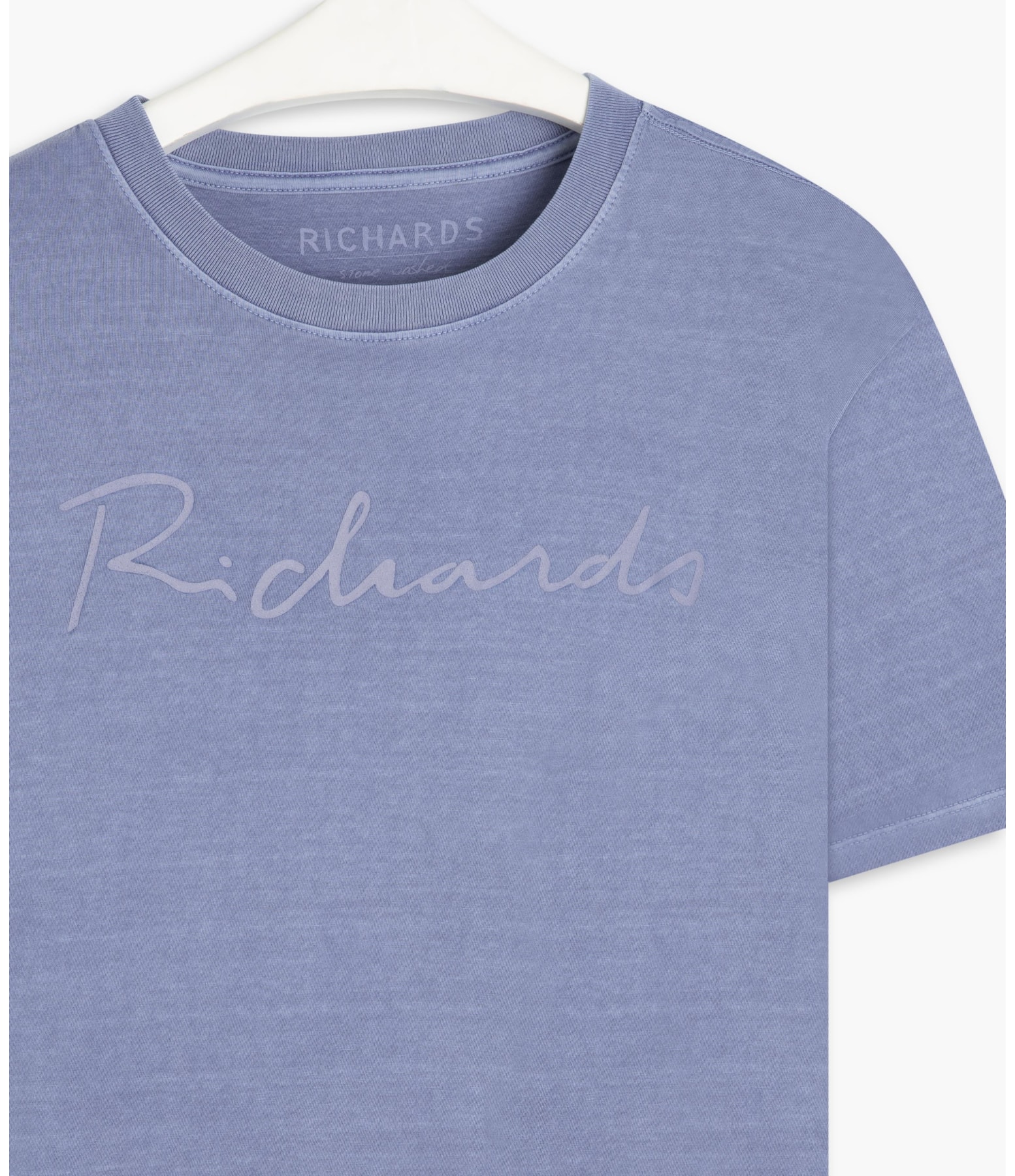 T-Shirt Mm Washed Manuscrito Azul Bic