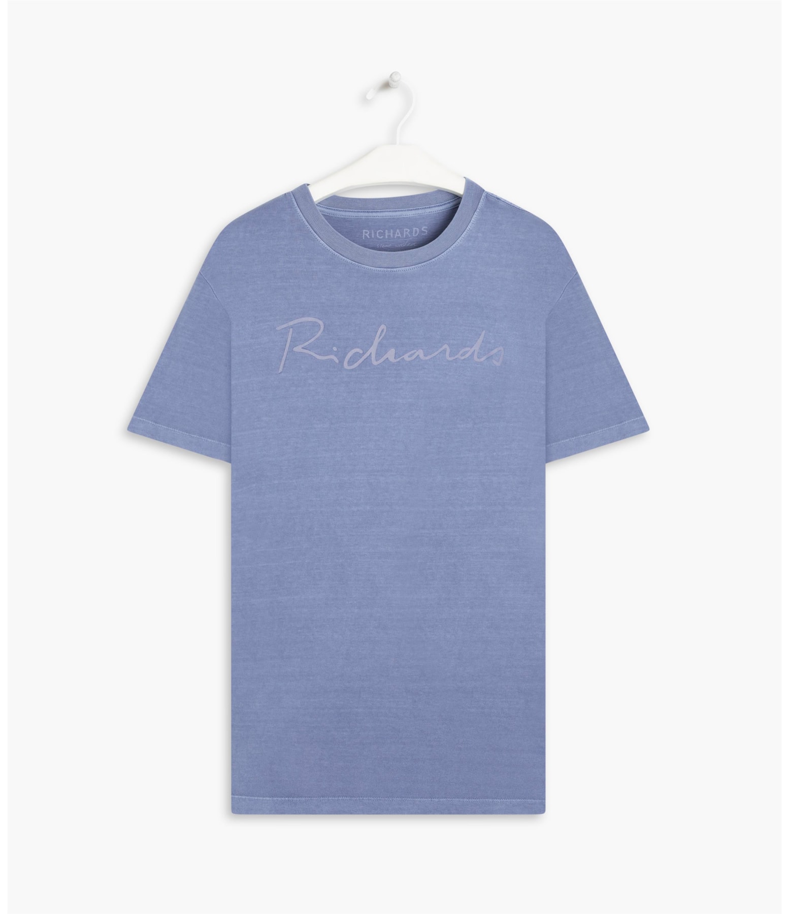 T-Shirt Mm Washed Manuscrito Azul Bic