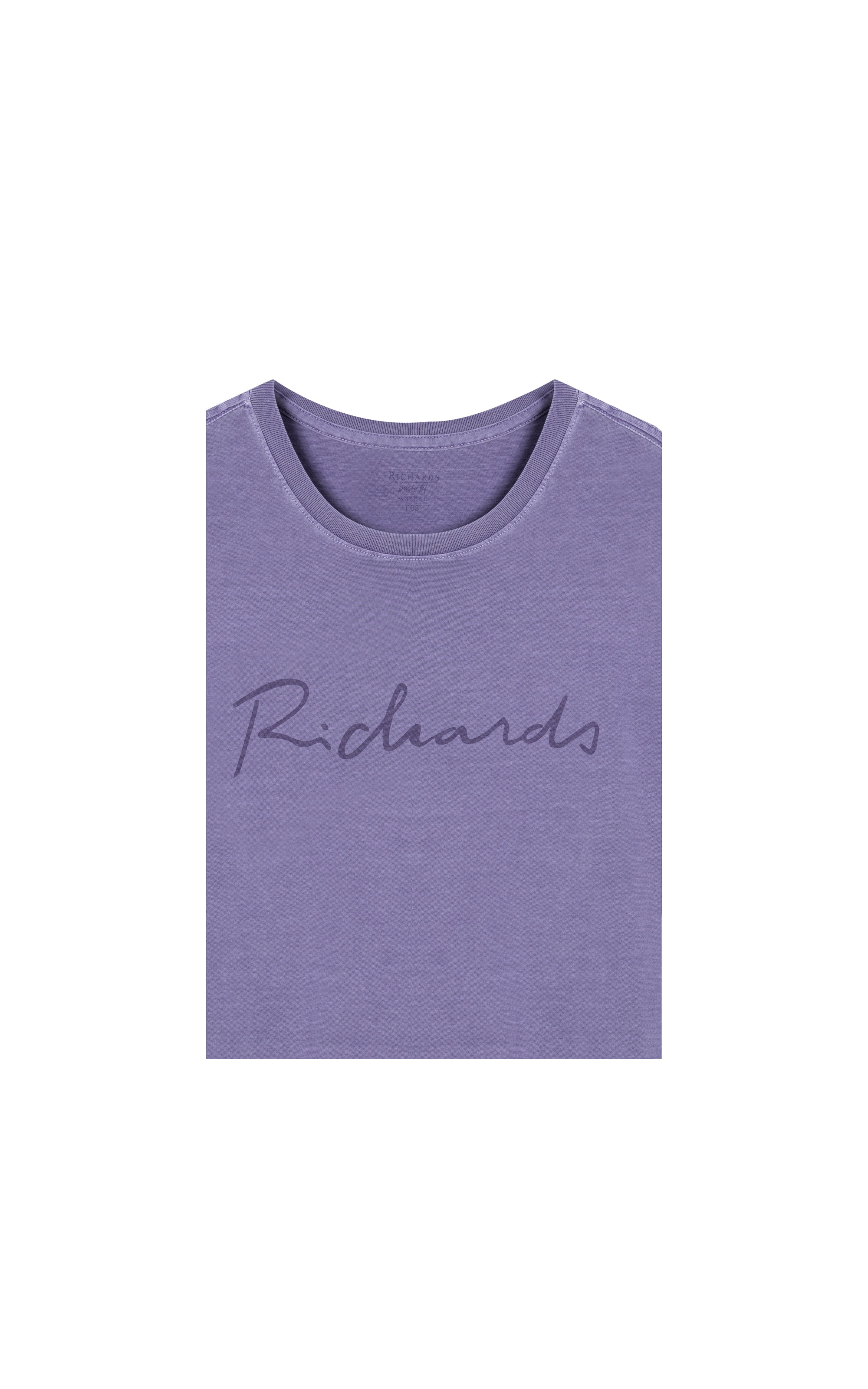 T-Shirt Mm Washed Manuscrito Misty