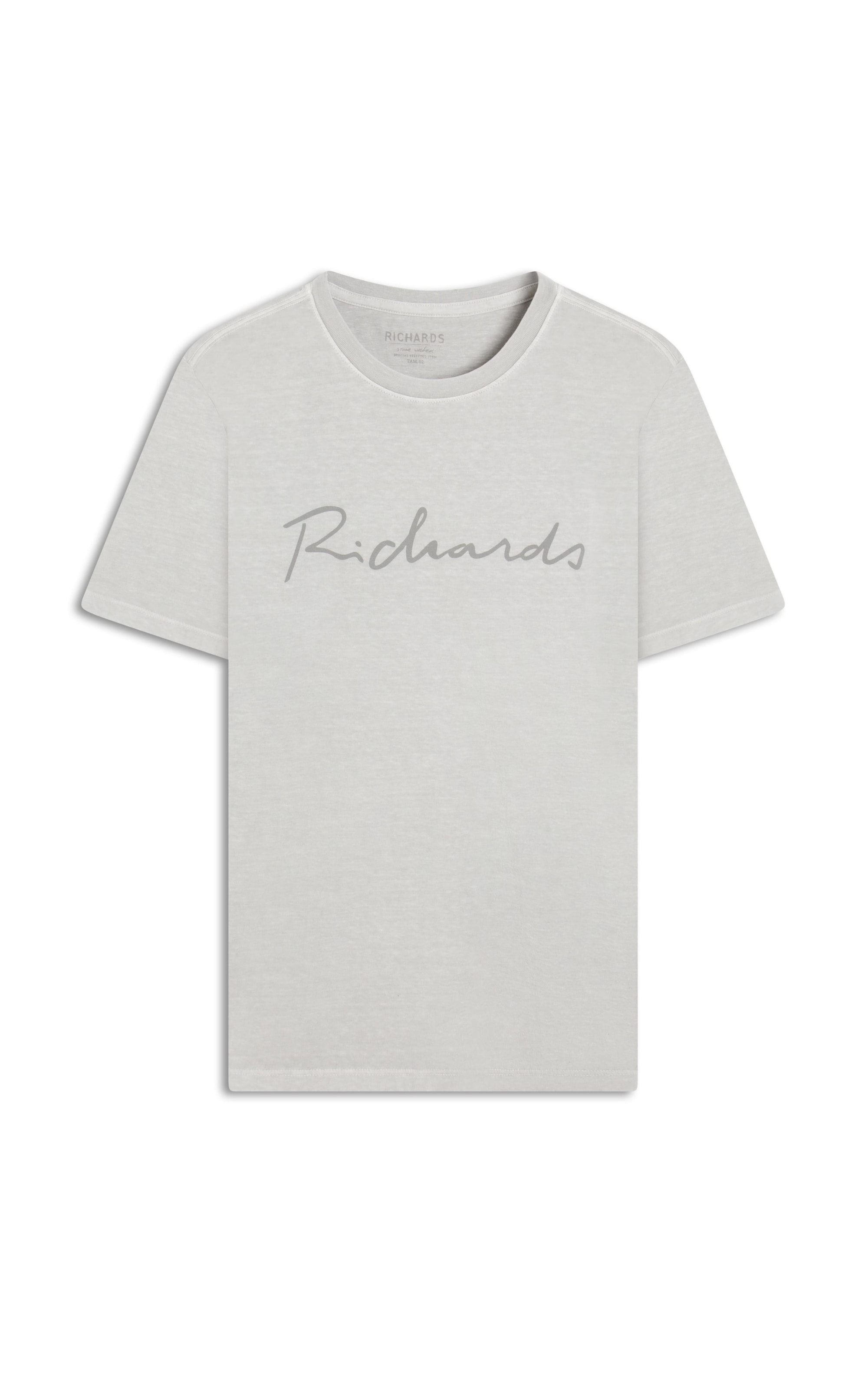 T-Shirt Mm Washed Manuscrito Prata