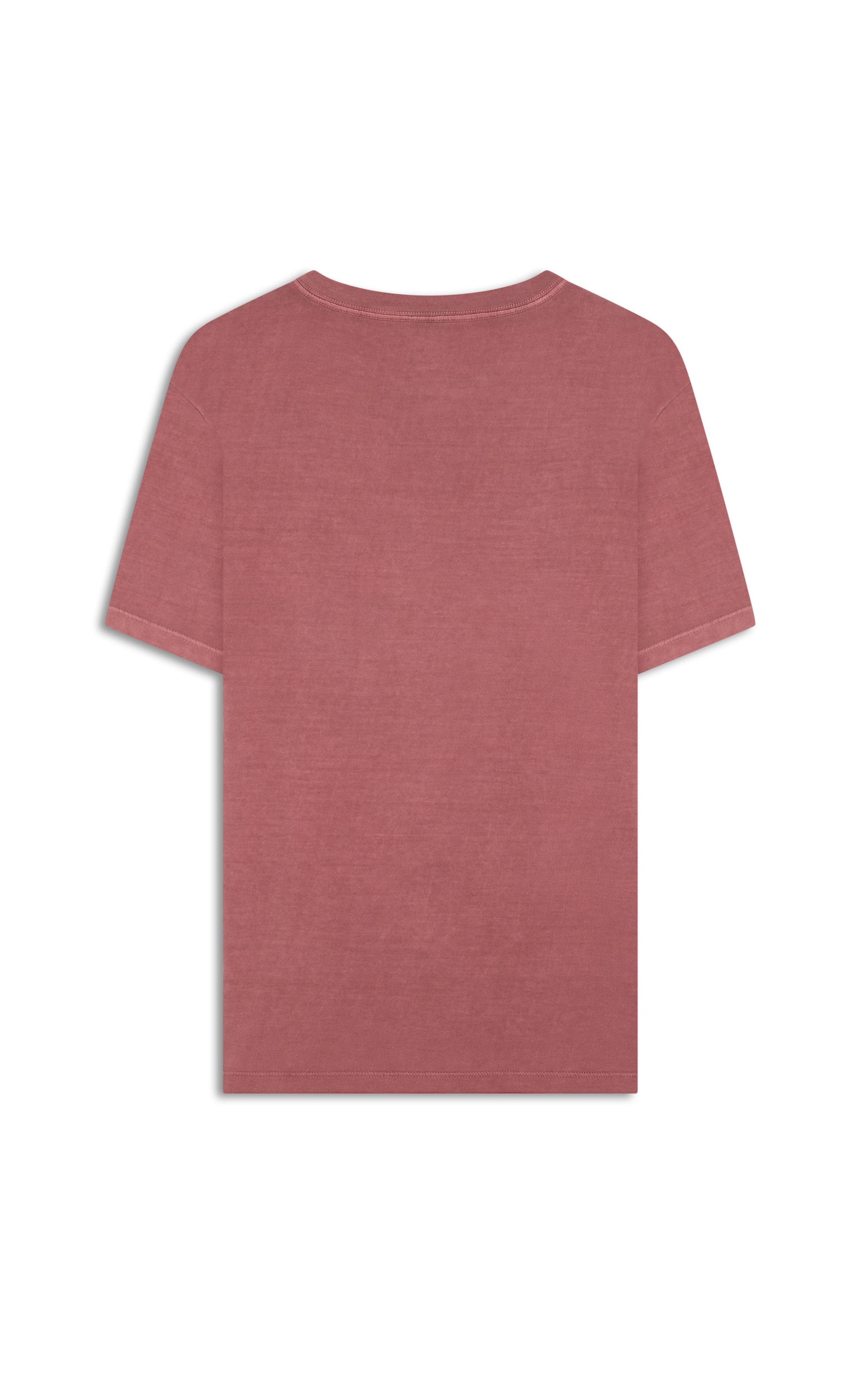 T-Shirt Mm Washed Manuscrito Vinho
