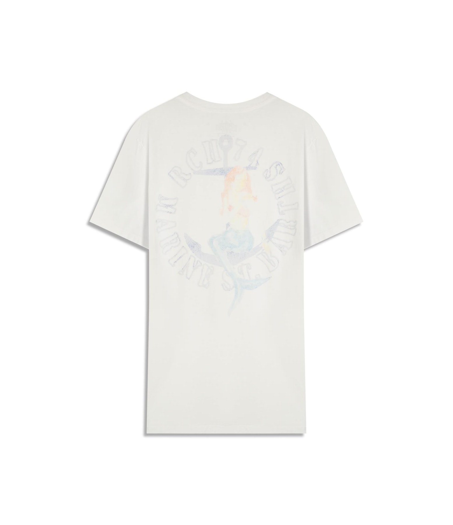 T-Shirt Mm Washed Mermaid Costas Bf Branco