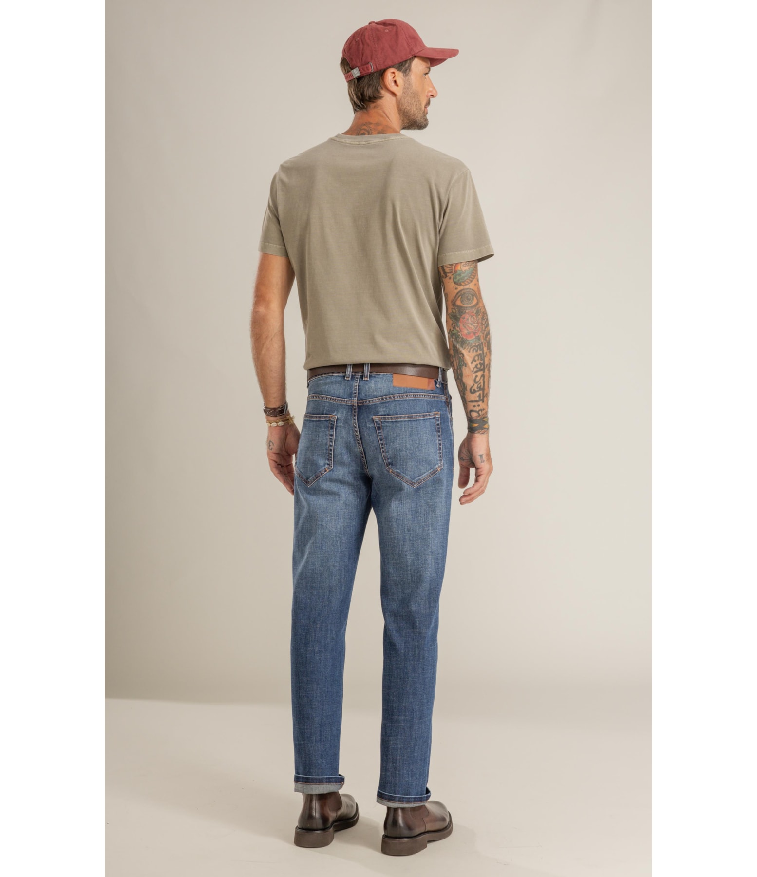 T-Shirt Mm Washed Mountain Bike Peito Castor