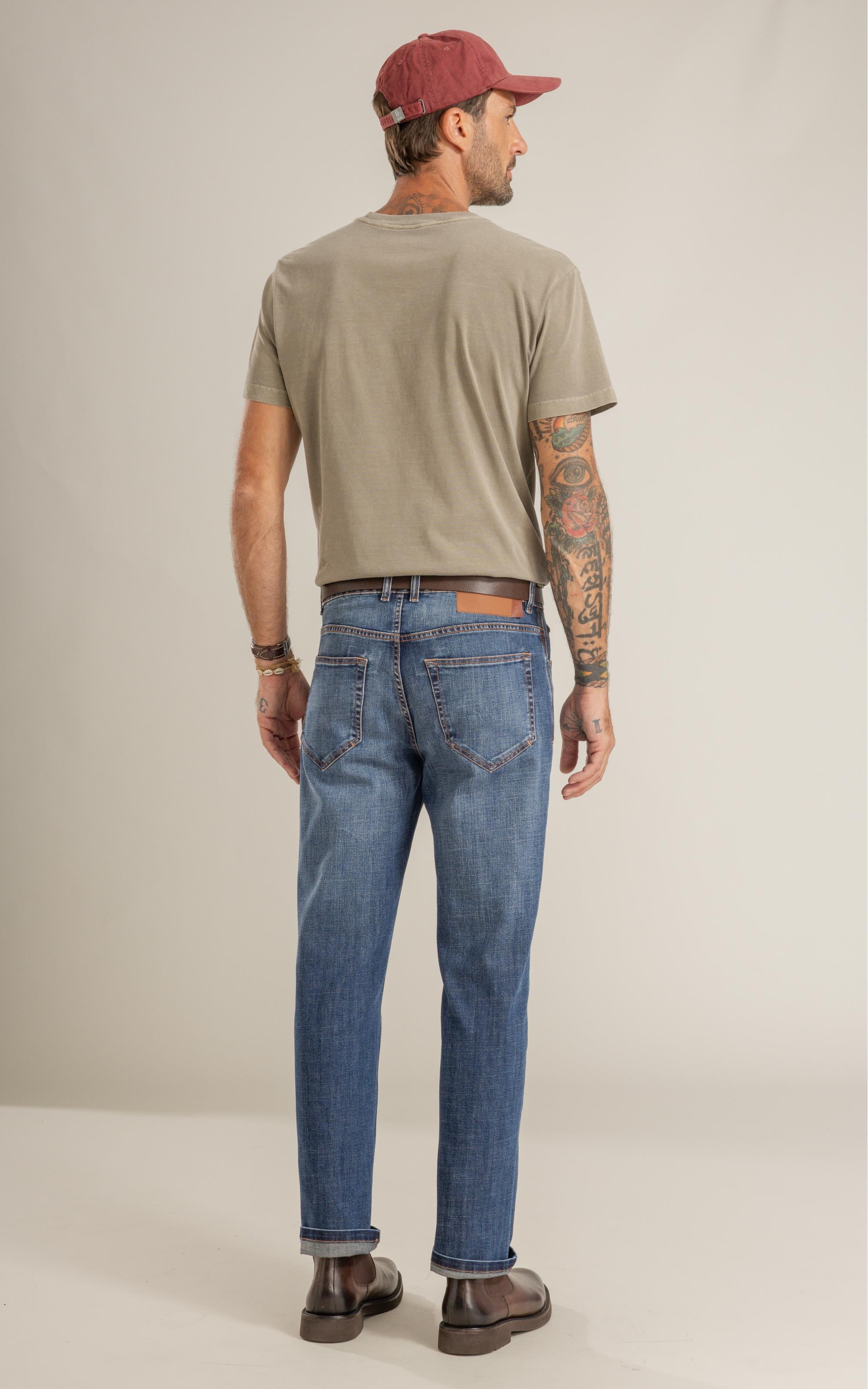 T-Shirt Mm Washed Mountain Bike Peito Castor