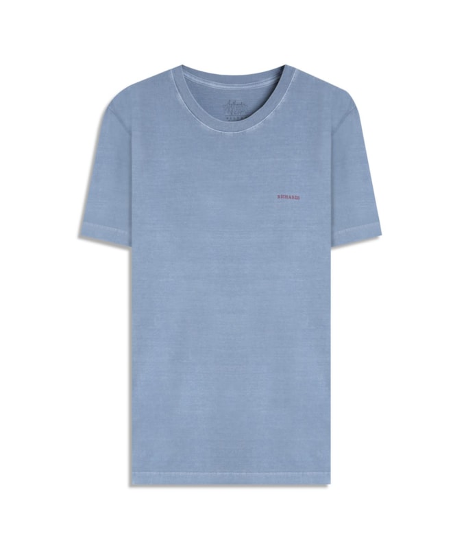 T-Shirt Mm Washed Mountain Costas Cinza Medio