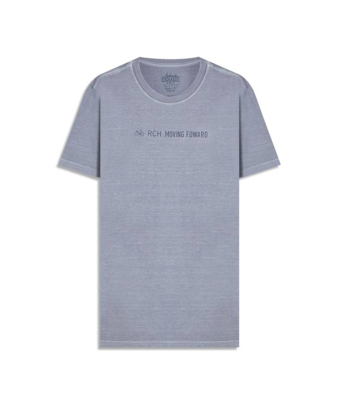 T-Shirt Mm Washed Moving Foward Fte Blue Vintage