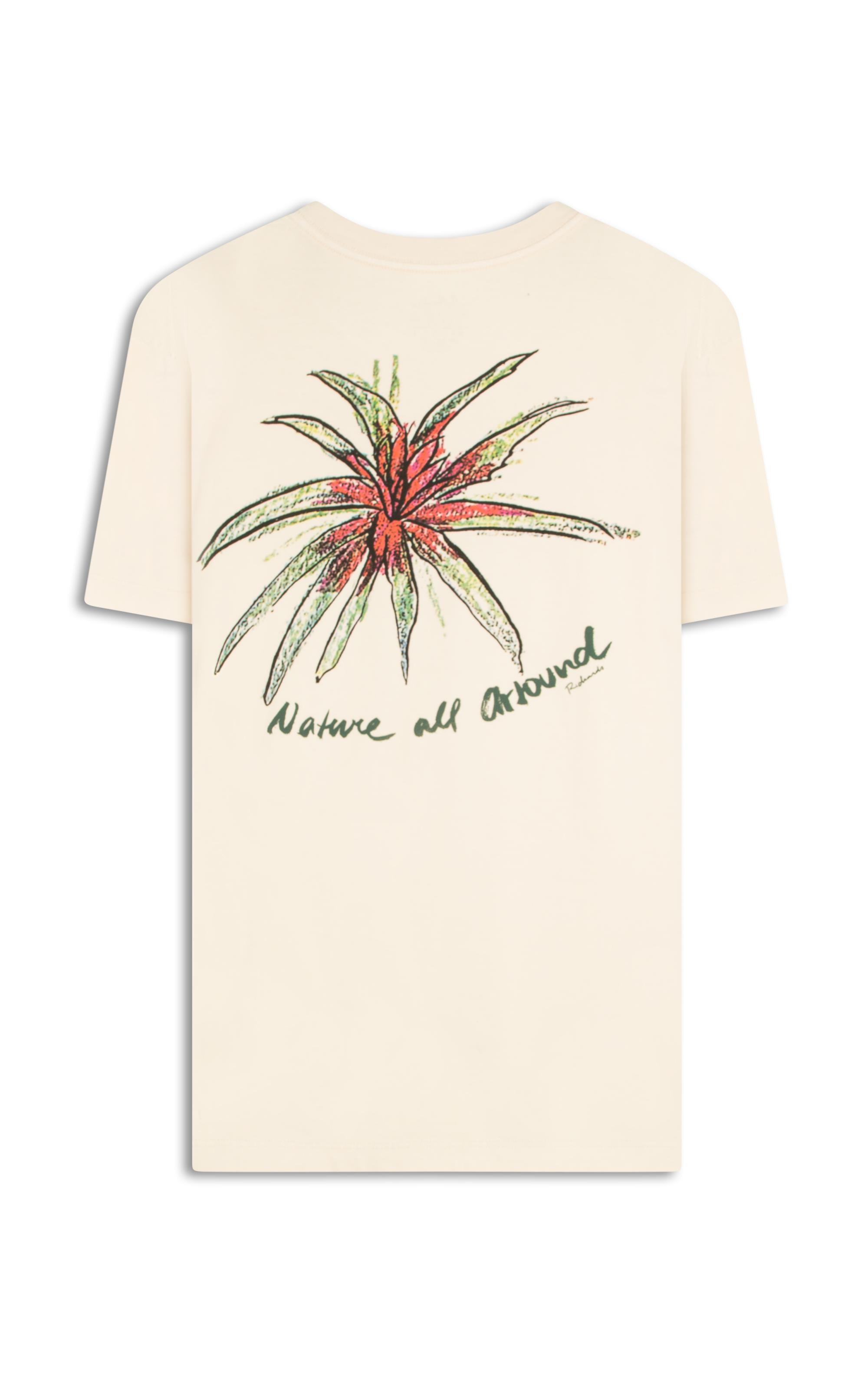 T-Shirt Mm Washed Nature All Around Bf Rosa
