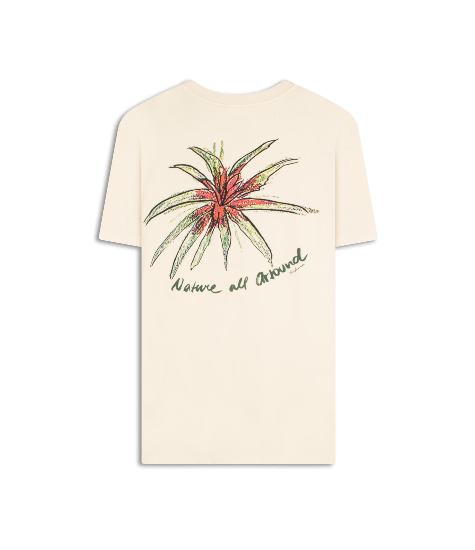 T-Shirt Mm Washed Nature All Around Bf Rosa