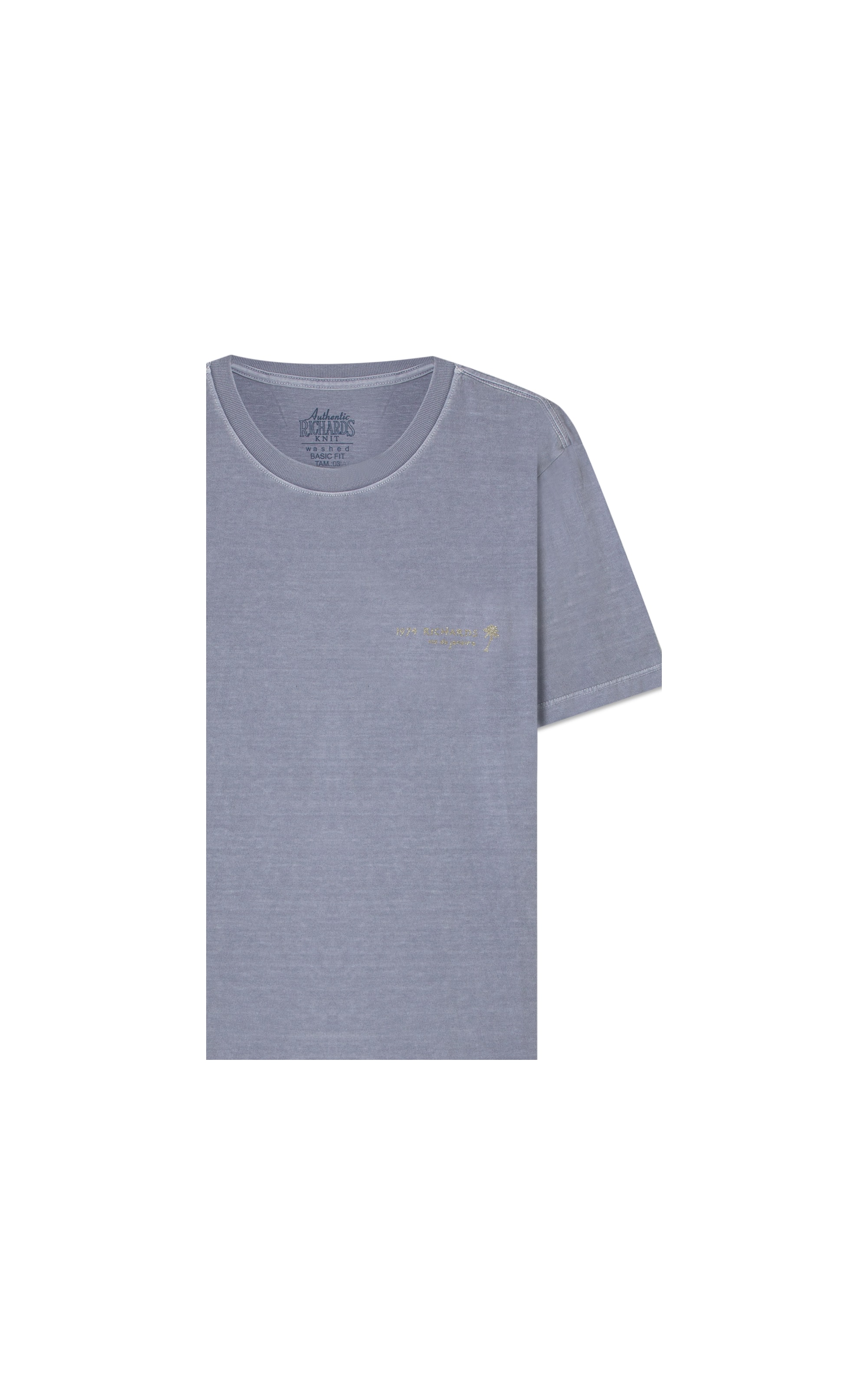 T-Shirt Mm Washed New Rildy Blue Vintage
