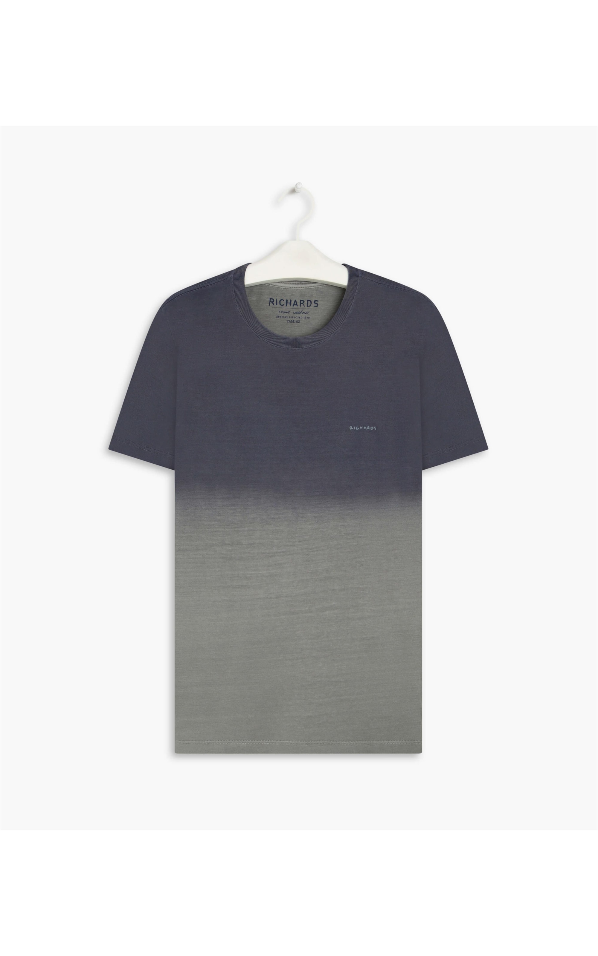 T-Shirt Mm Washed Ombré Basic Dark Navy