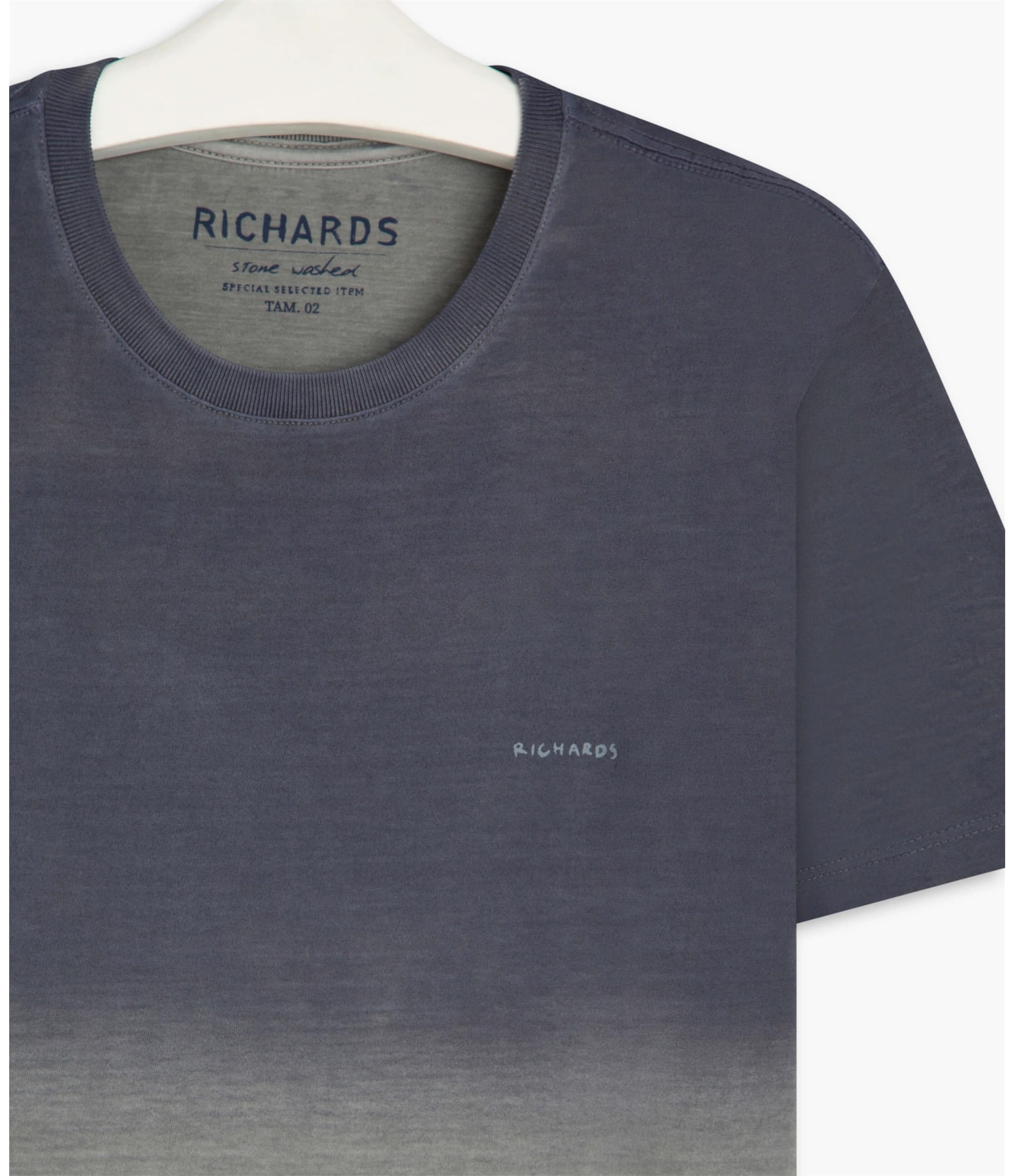 T-Shirt Mm Washed Ombré Basic Dark Navy
