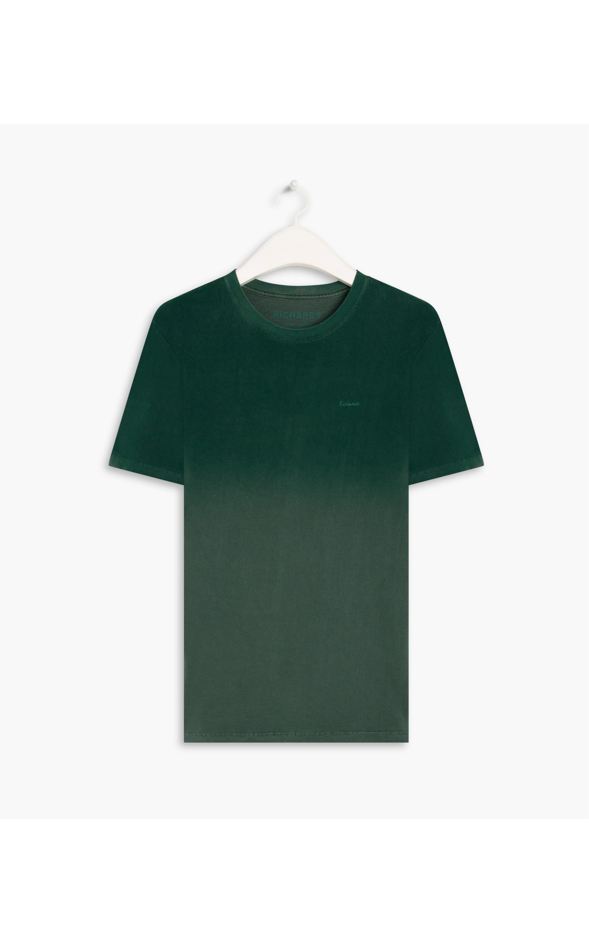 T-Shirt Mm Washed Ombré Basic Verde Escuro