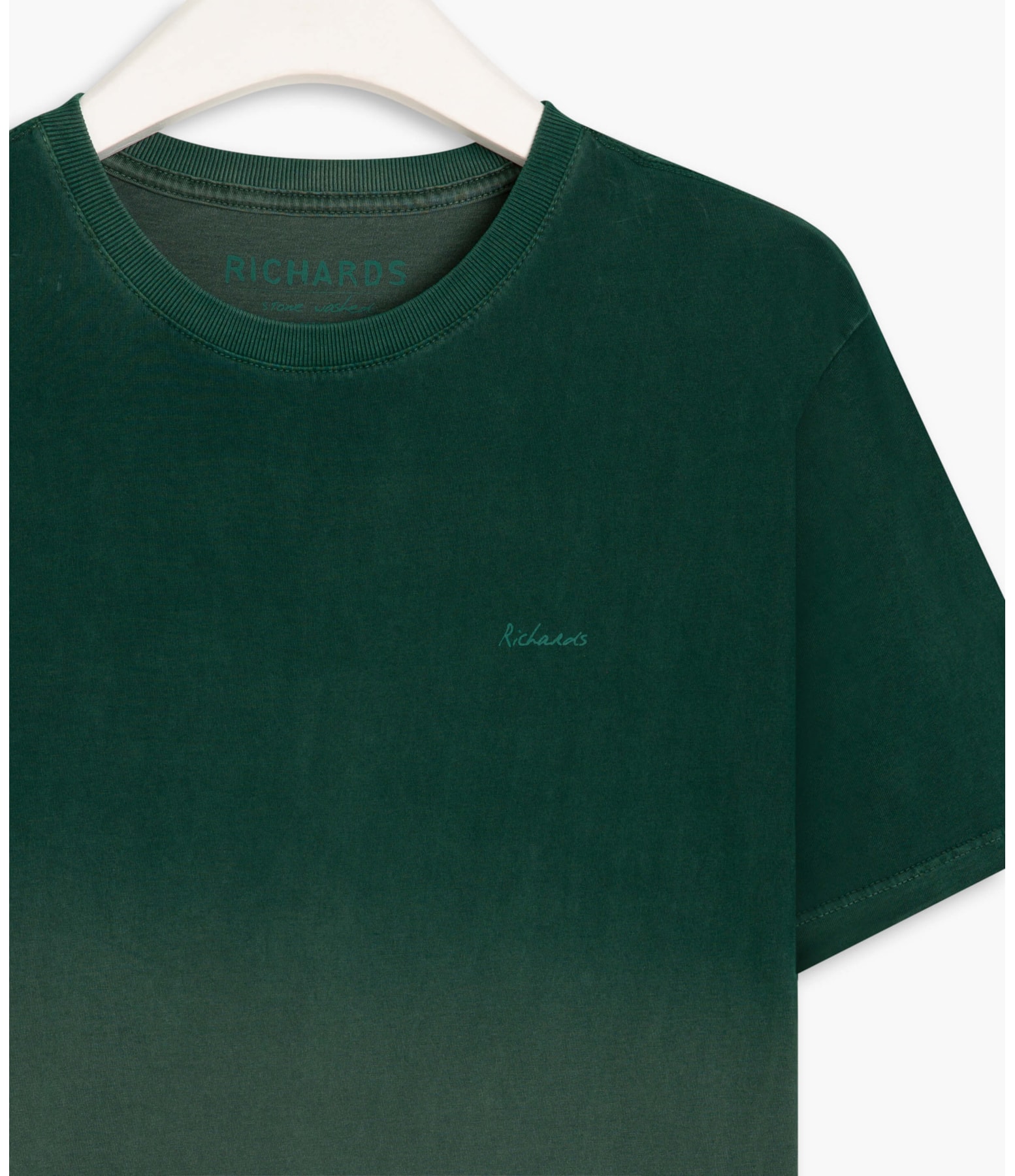 T-Shirt Mm Washed Ombré Basic Verde Escuro
