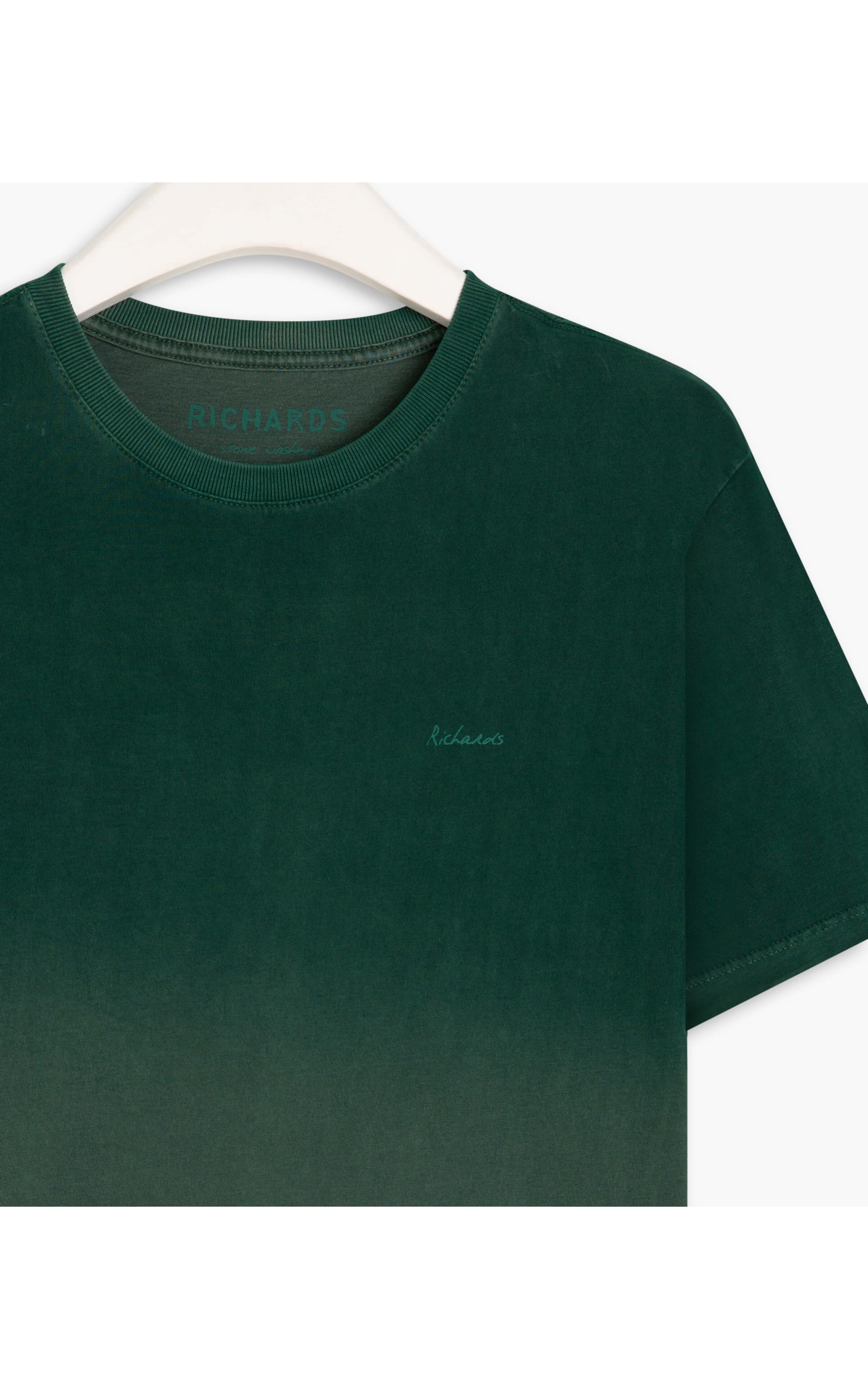 T-Shirt Mm Washed Ombré Basic Verde Escuro