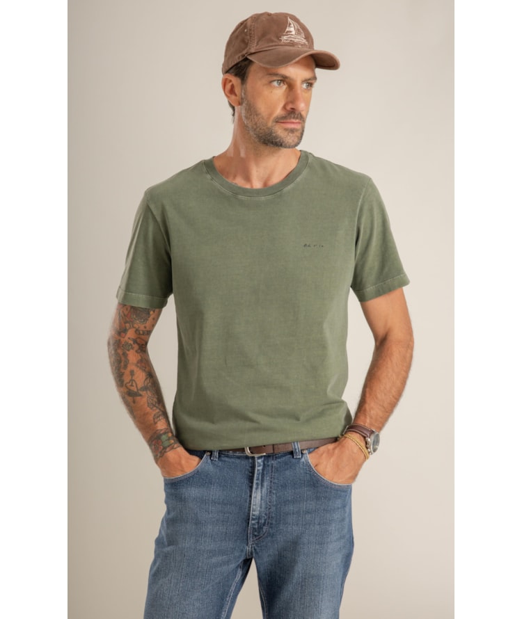 T-Shirt Mm Washed Poster Olive Costas Floresta