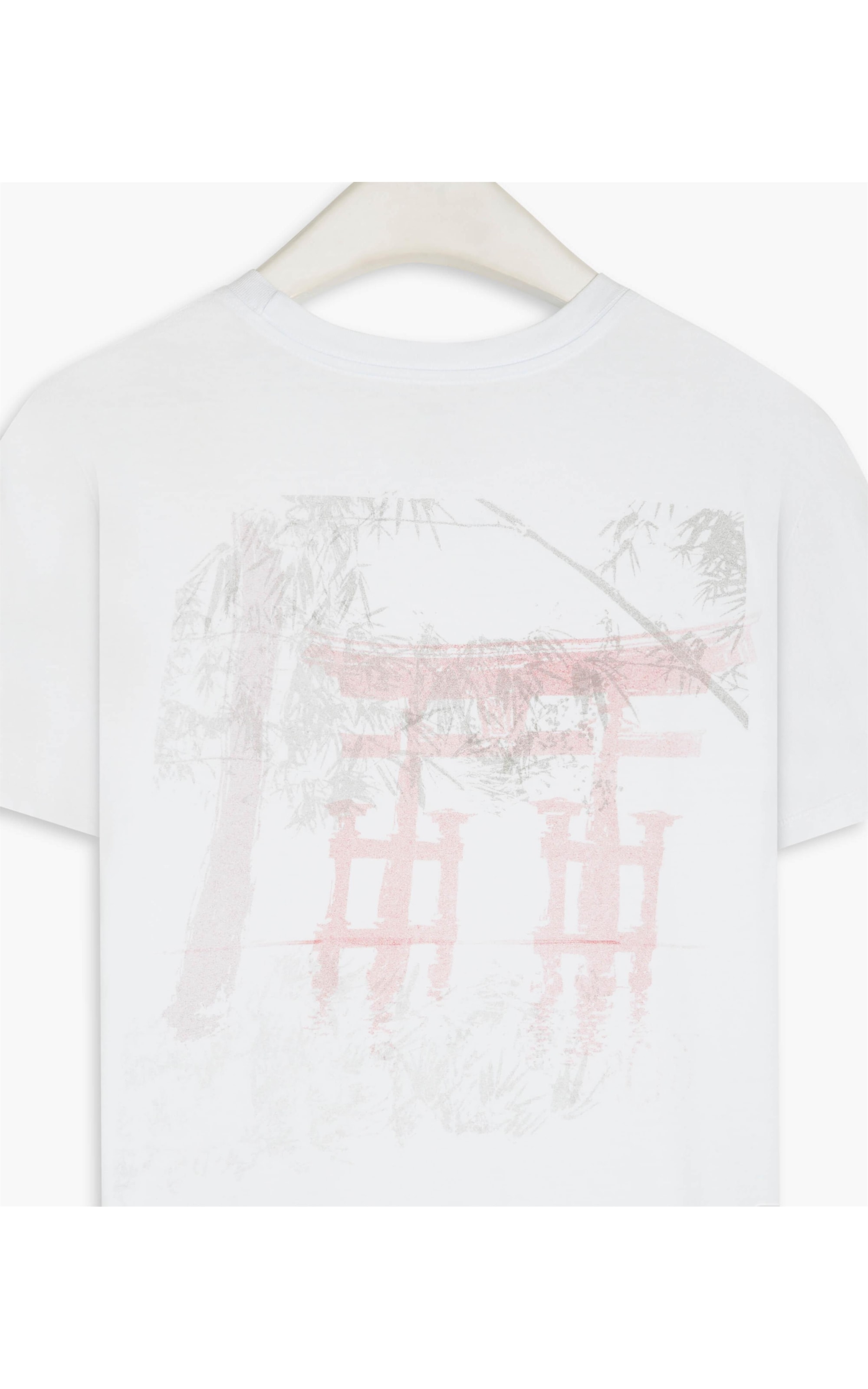 T-Shirt Mm Washed Poster Totem Branco