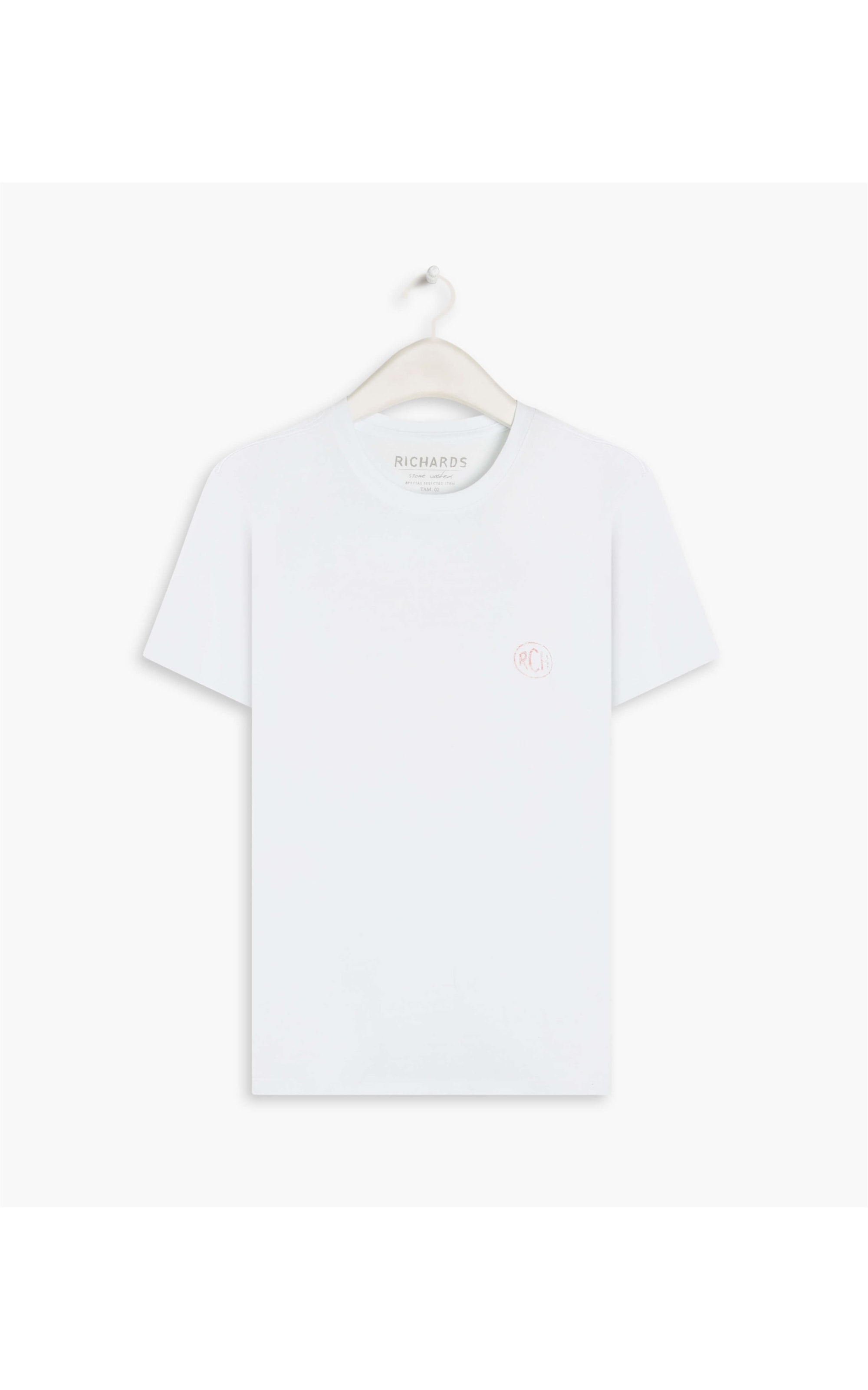 T-Shirt Mm Washed Poster Totem Branco