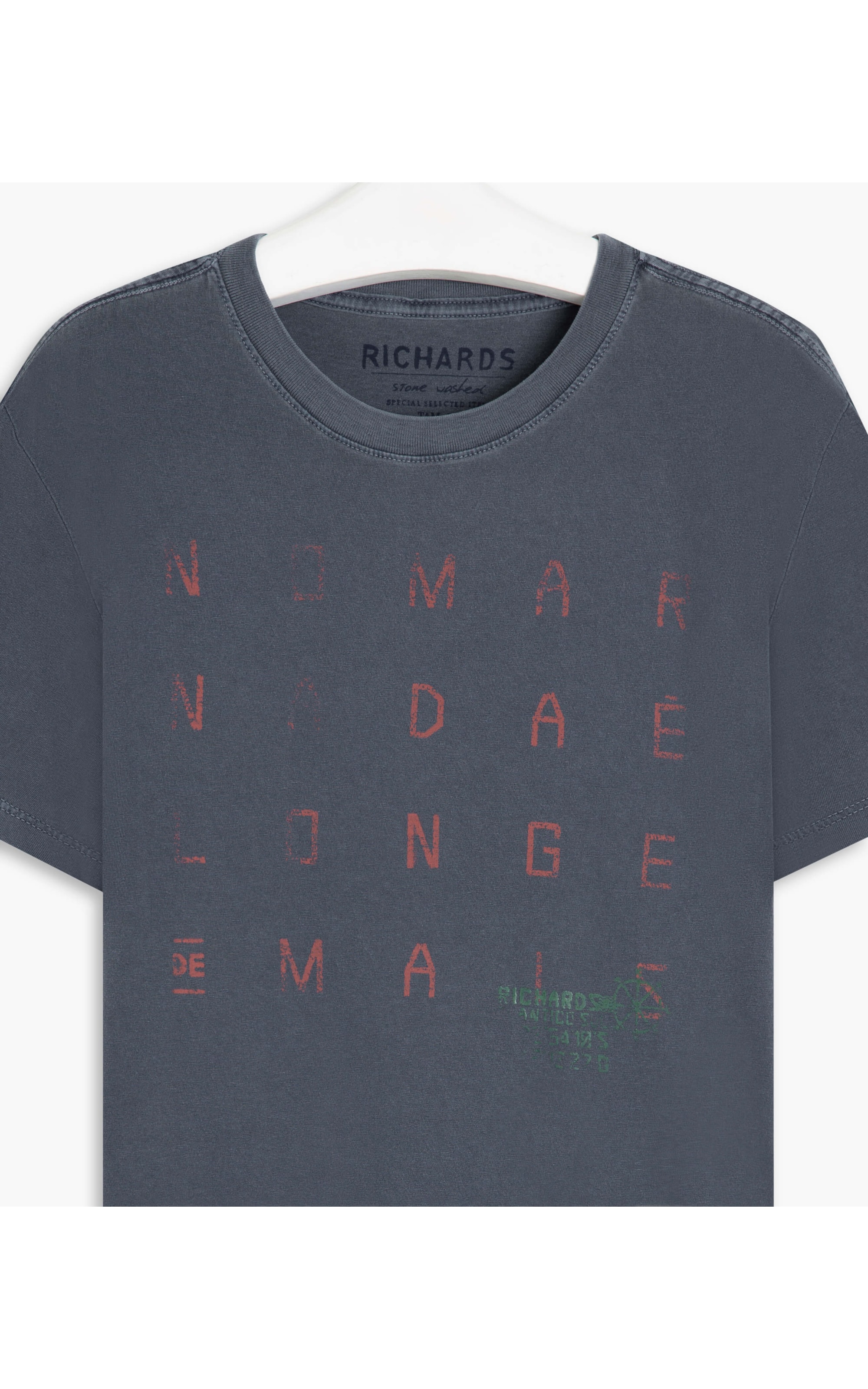 T-Shirt Mm Washed Richards Mar Dark Navy