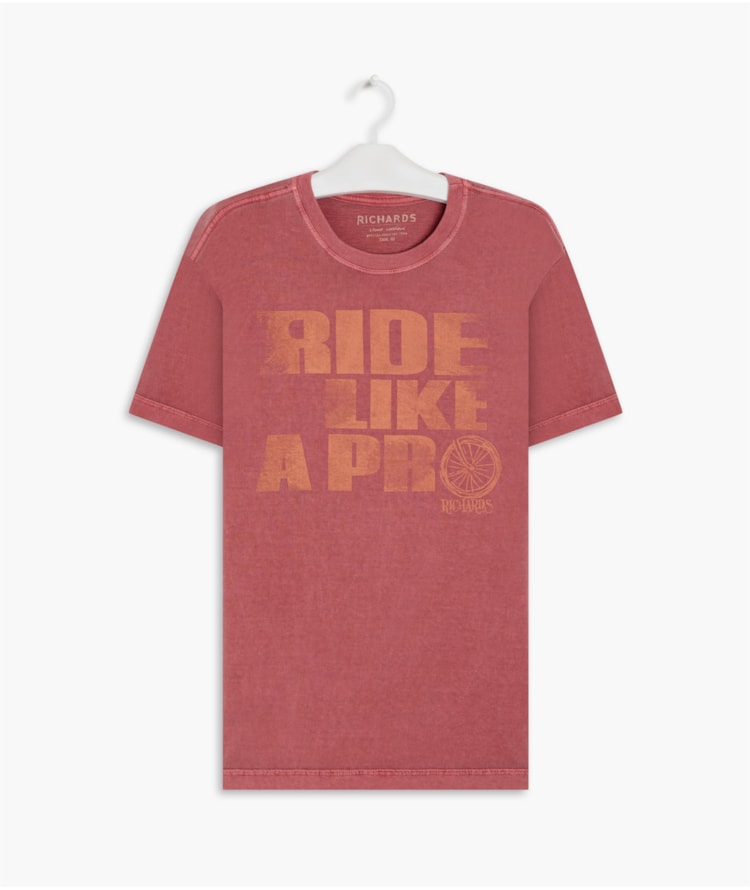 T-Shirt Mm Washed Ride Like a Pro Mc Blush