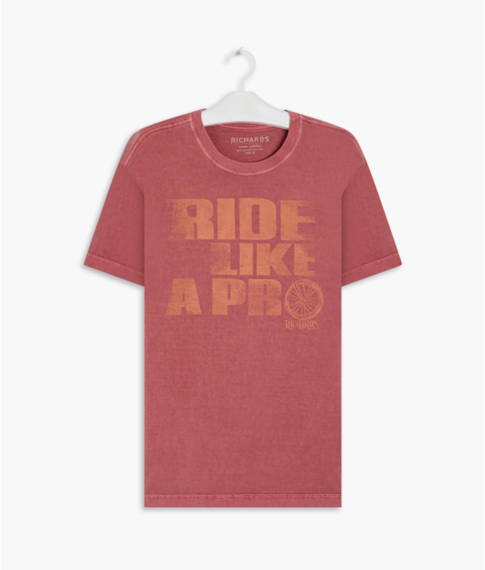 T-Shirt Mm Washed Ride Like a Pro Mc Blush