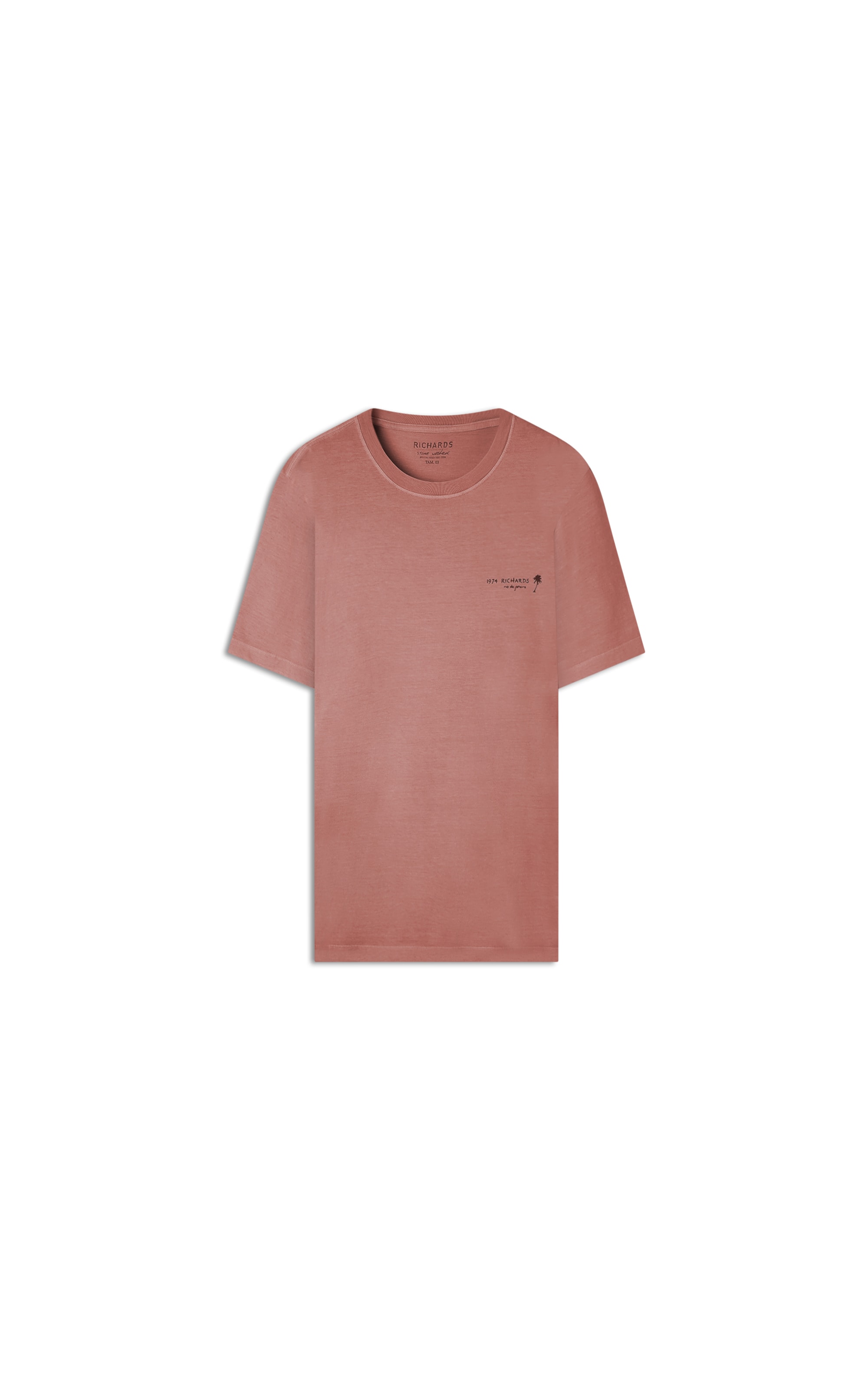 T-Shirt Mm Washed Rildy Goiaba