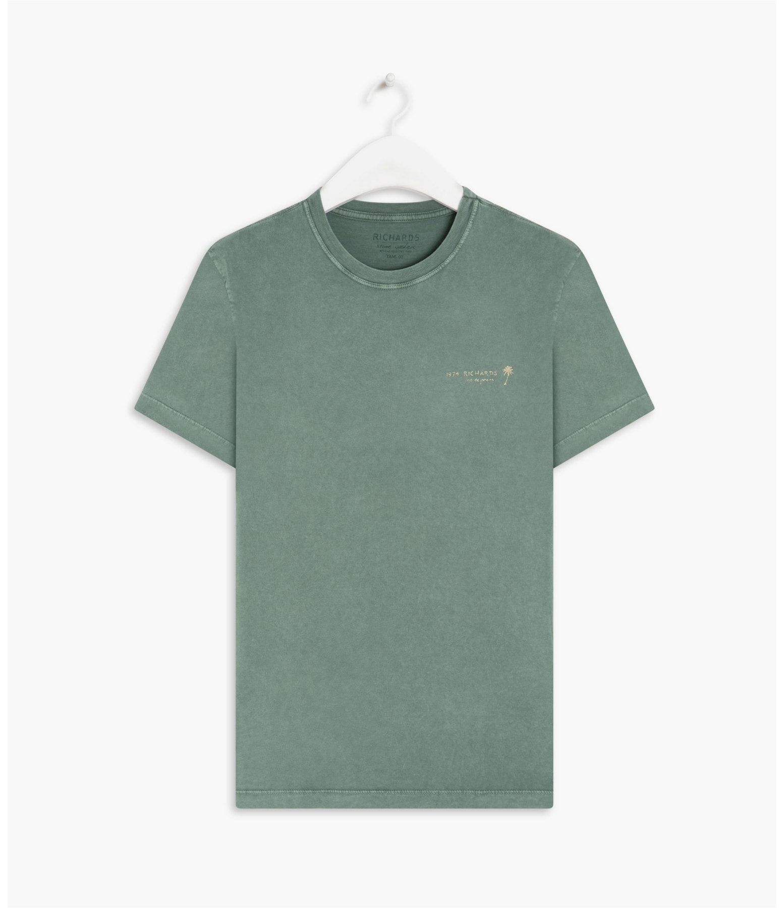 T-Shirt Mm Washed Rildy Verde Army