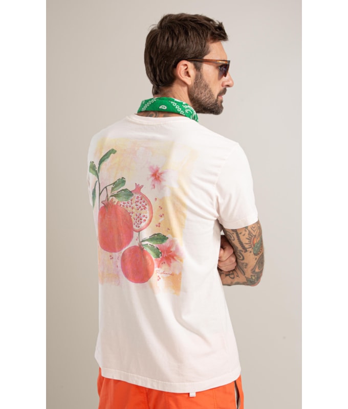 T-Shirt Mm Washed Roma Costas Bf Rosa