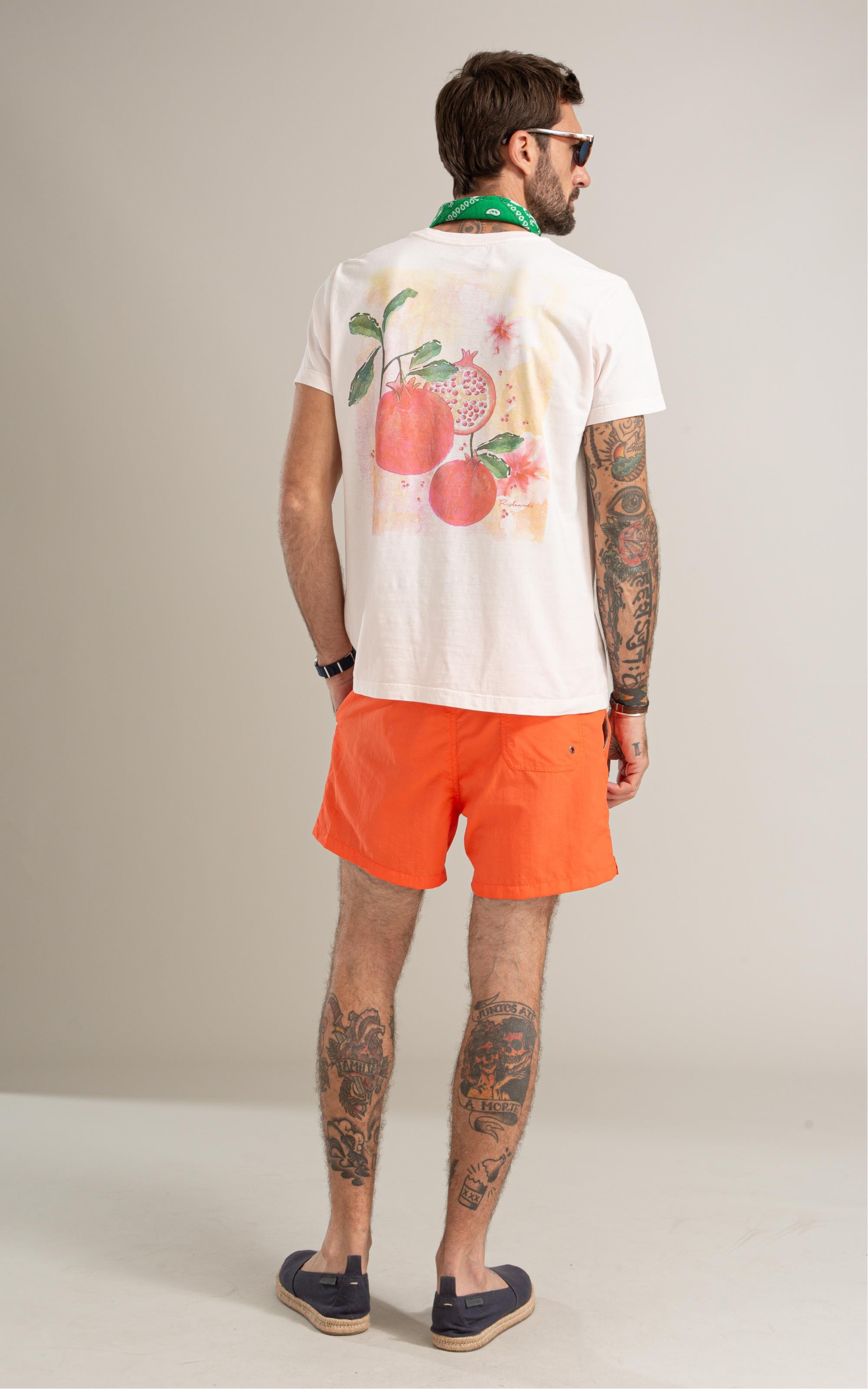 T-Shirt Mm Washed Roma Costas Bf Rosa