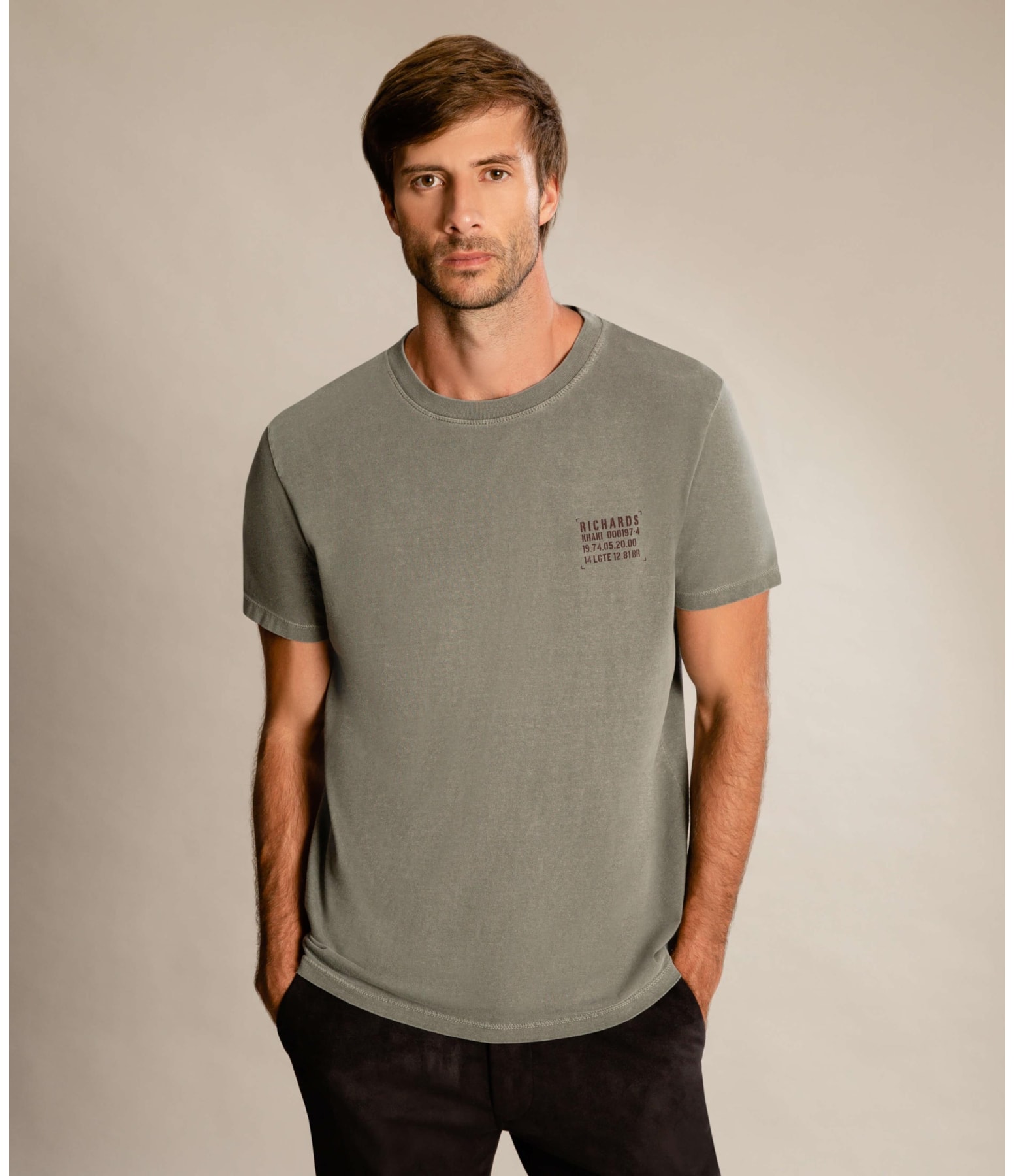 T-Shirt Mm Washed Scorpion Grafite