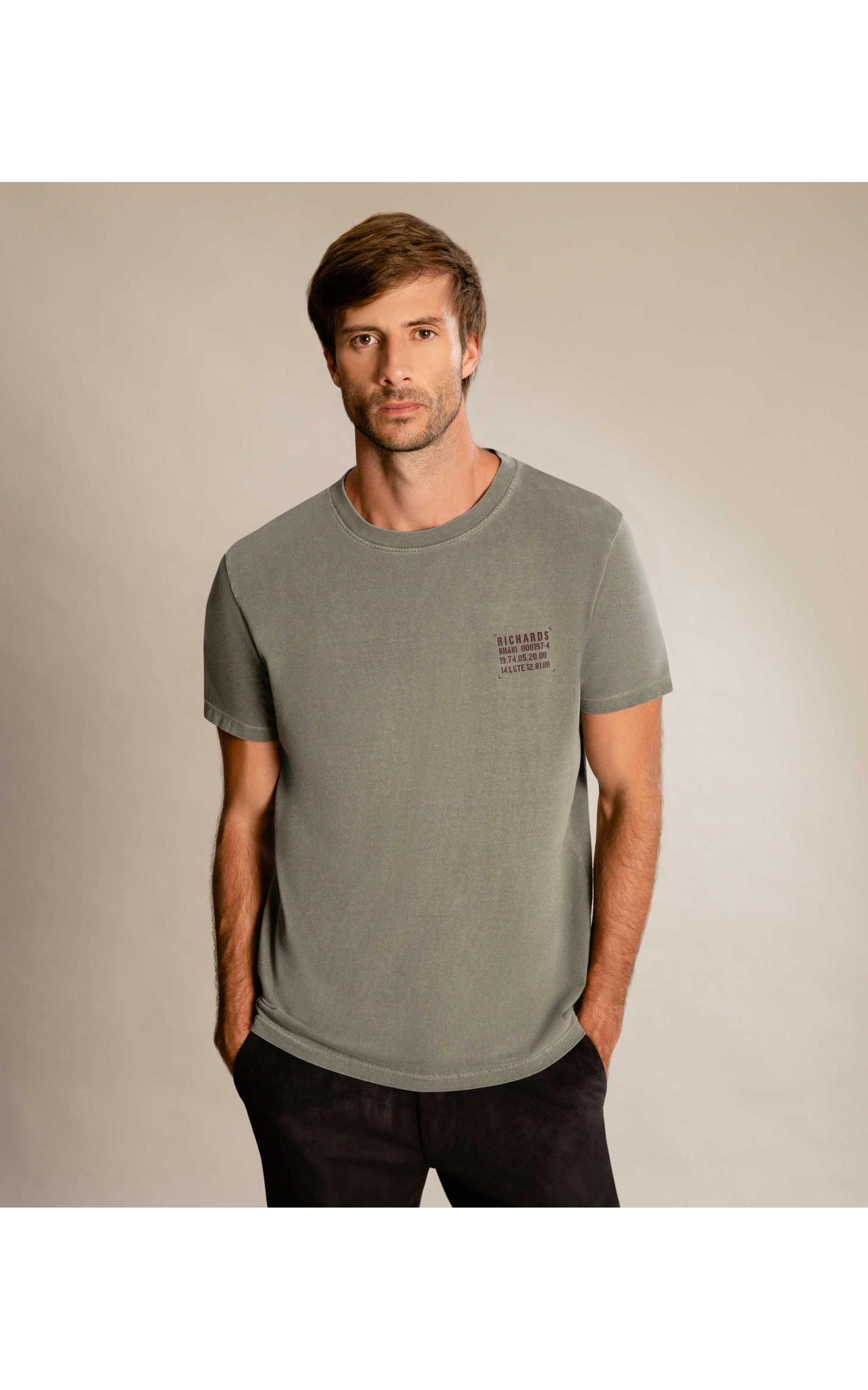 T-Shirt Mm Washed Scorpion Grafite