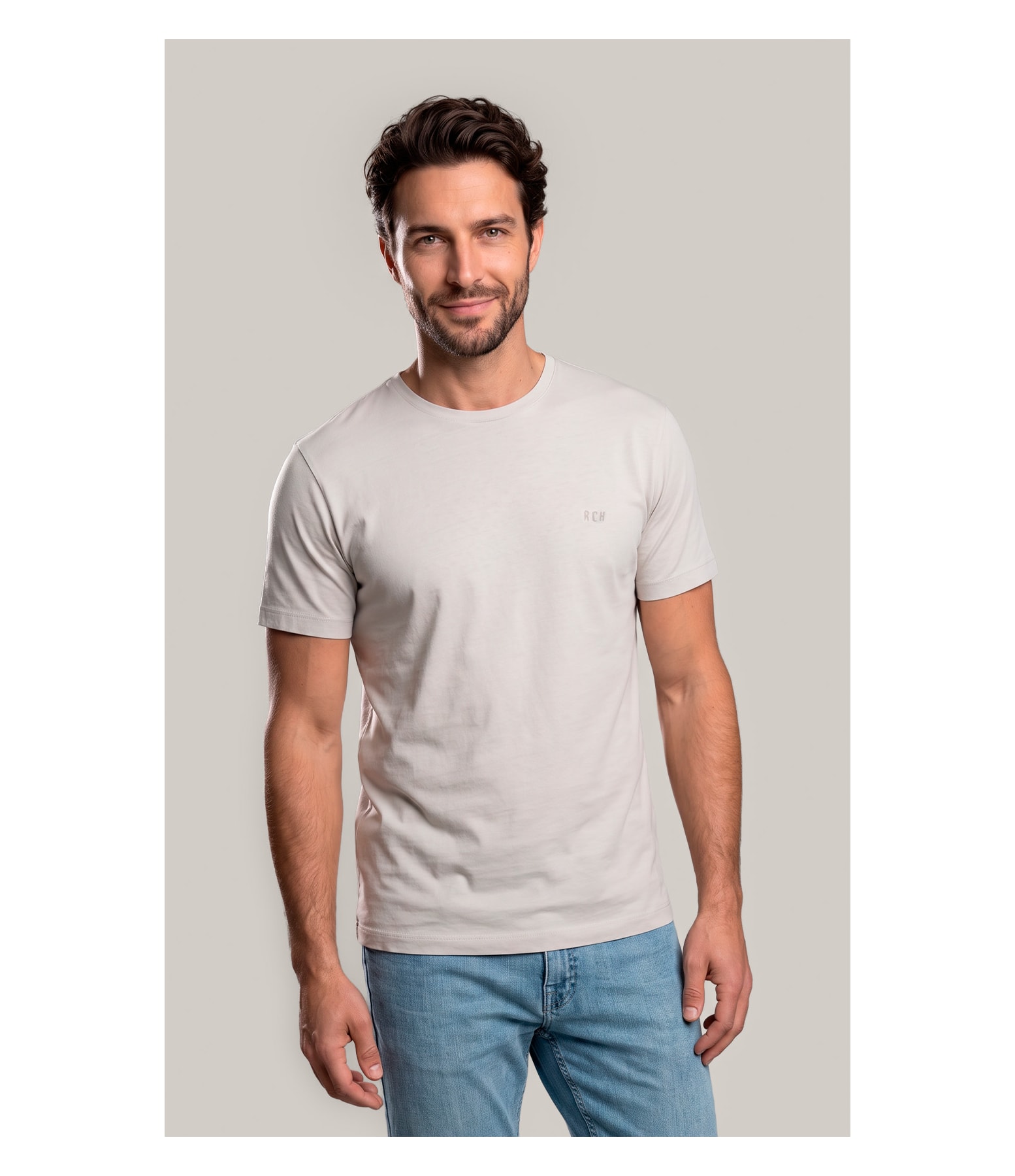 T-Shirt Mm Washed Spiaggia Cta Silver